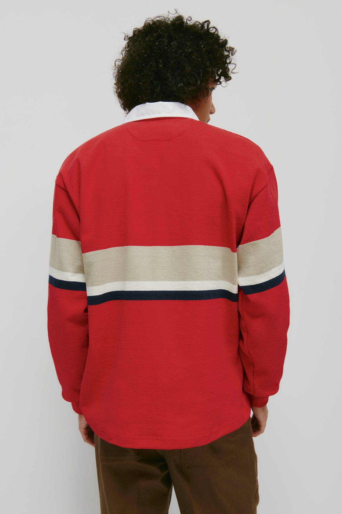 Barbarian Rugby in Dark Red/Taupe/Ivory/Navy