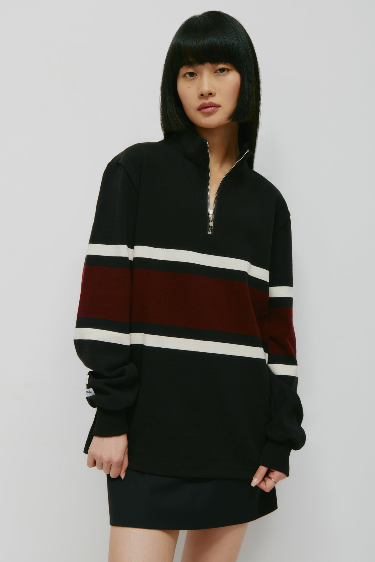 Model is 5’9” and is wearing a size S.