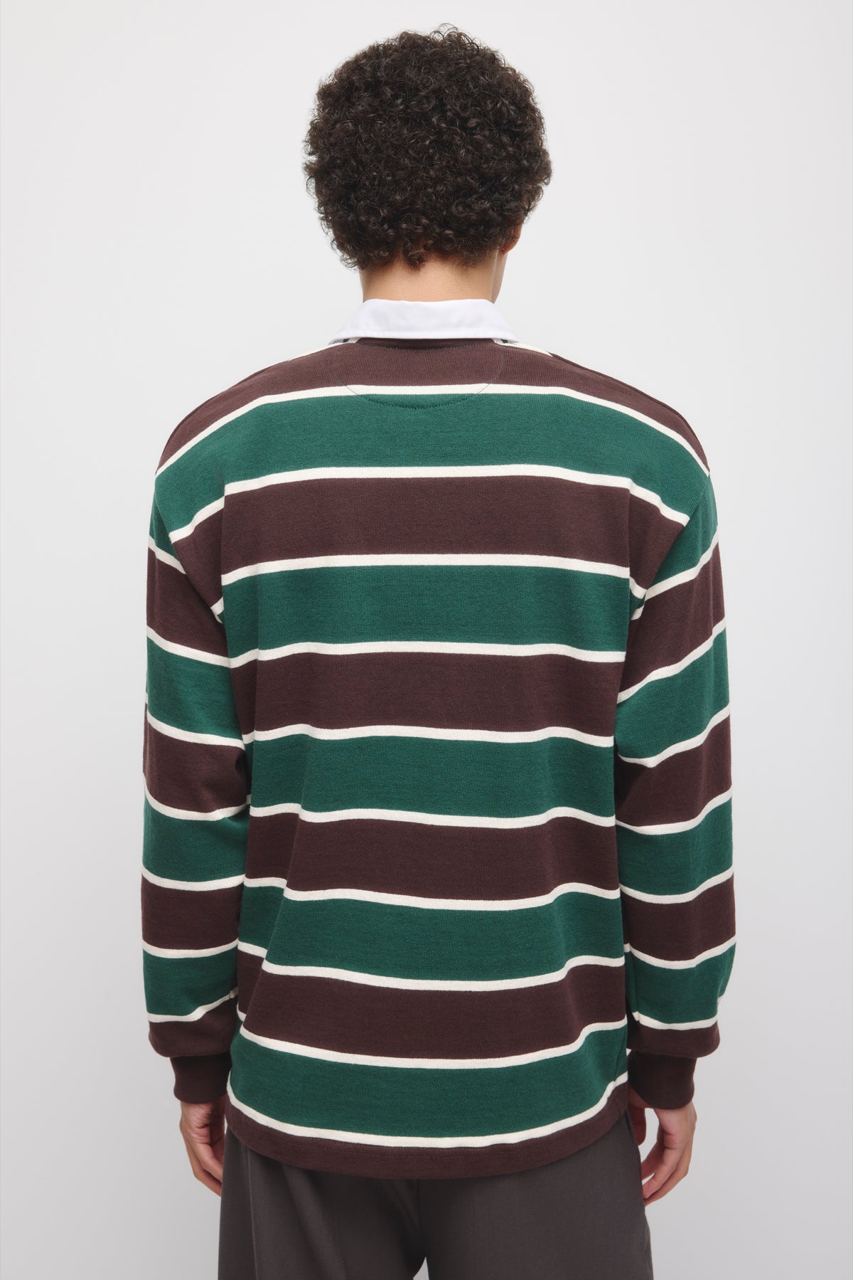 Barbarian Rugby in Brown/Bottle Green/Ivory