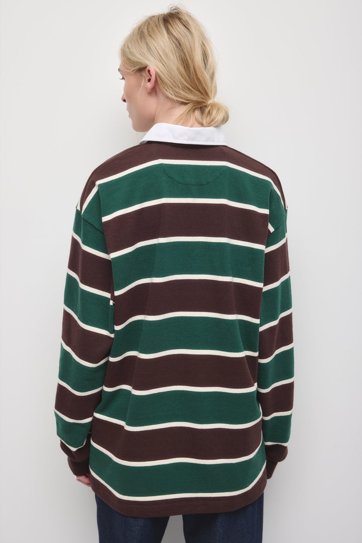 Barbarian Rugby in Brown/Bottle Green/Ivory