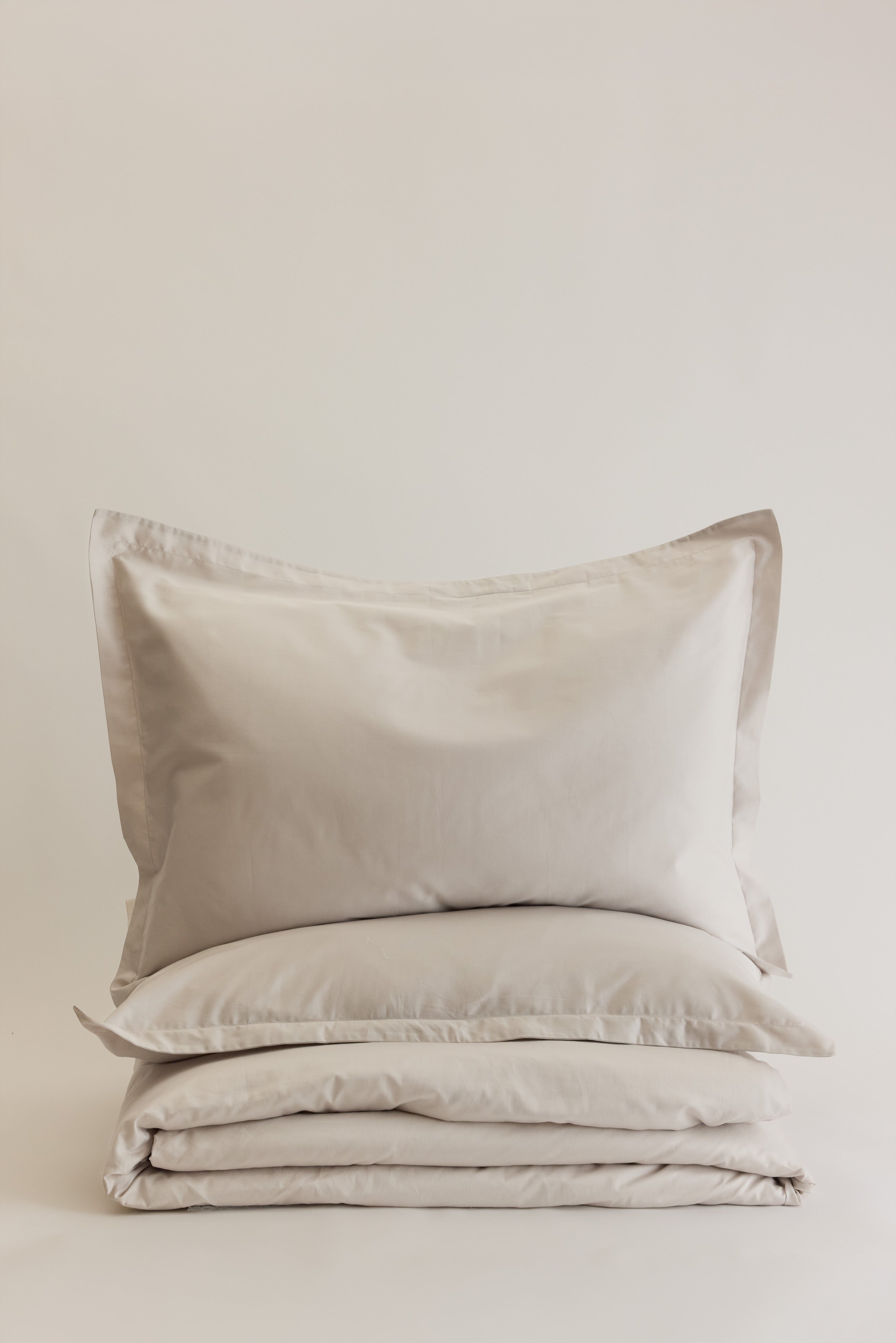 Duvet Cover and Sham Set in Aluminum