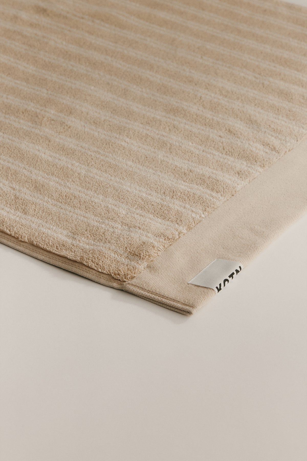 Egyptian Cotton Hand Towel (2 Pack) in Sand/Natural Stripe