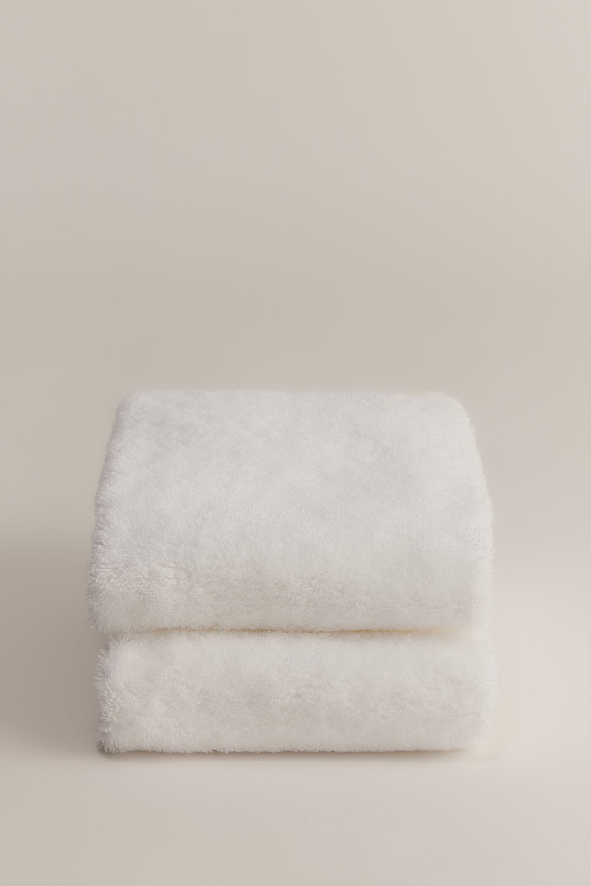 Essuie-mains en coton égyptien (paquet de 2) en blanc