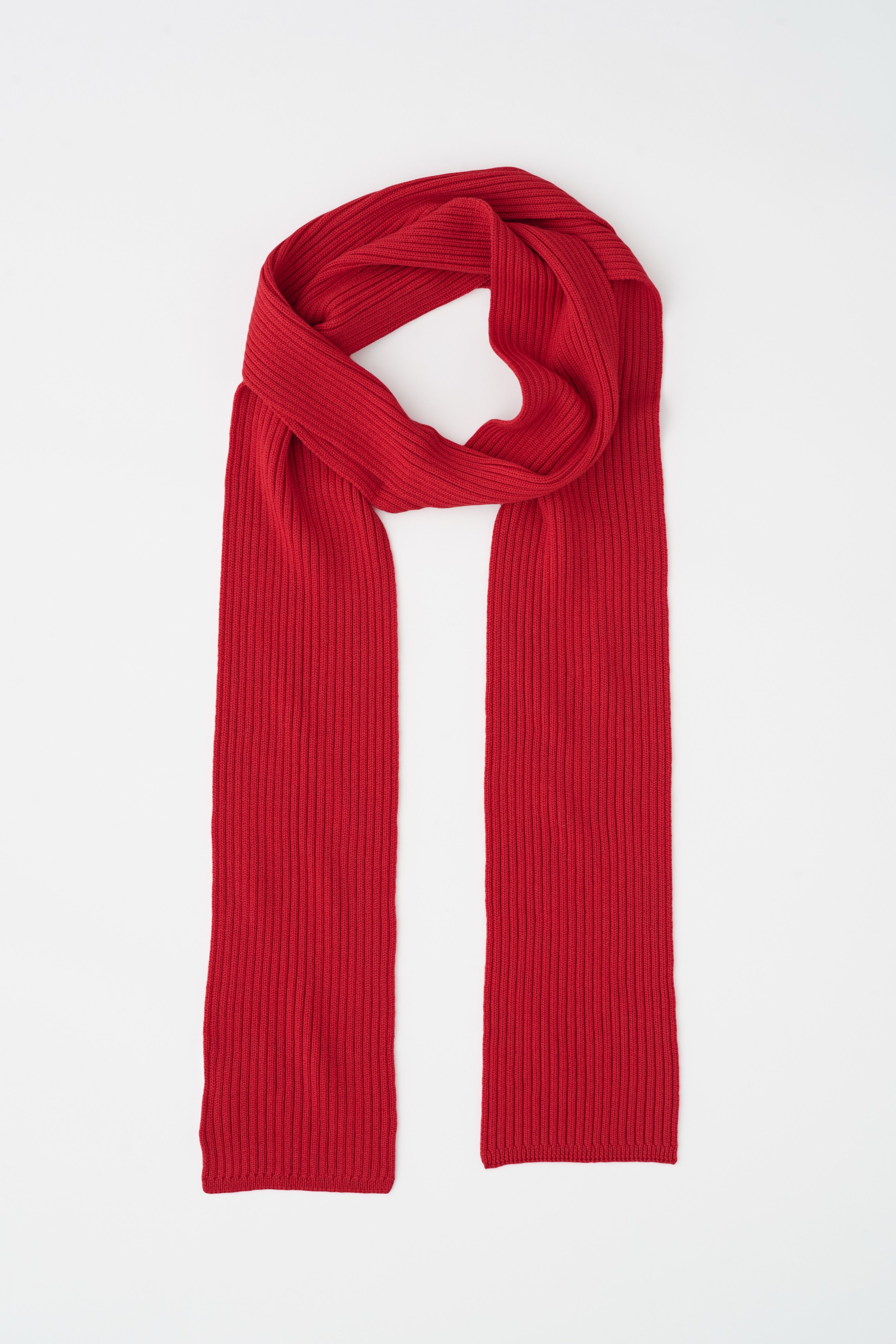 Écharpe fine Elba Merino en rouge vif