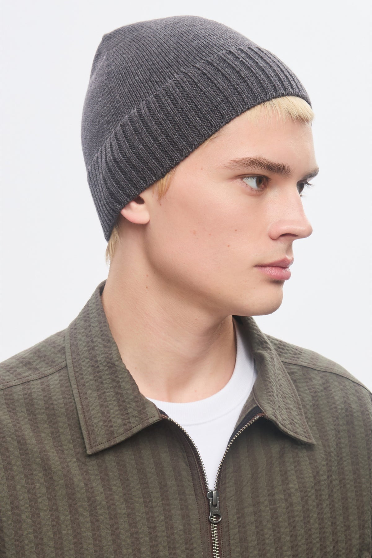 Bonnet Elba Merino en charcoal Melange