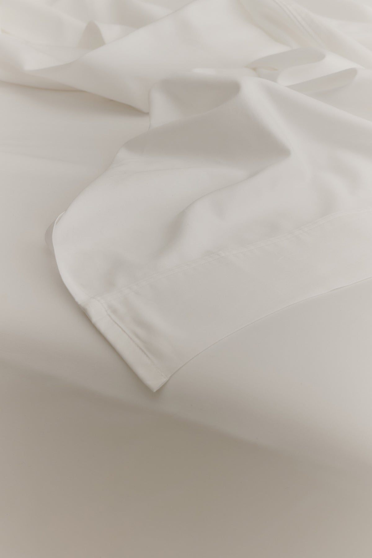Drap plat en blanc