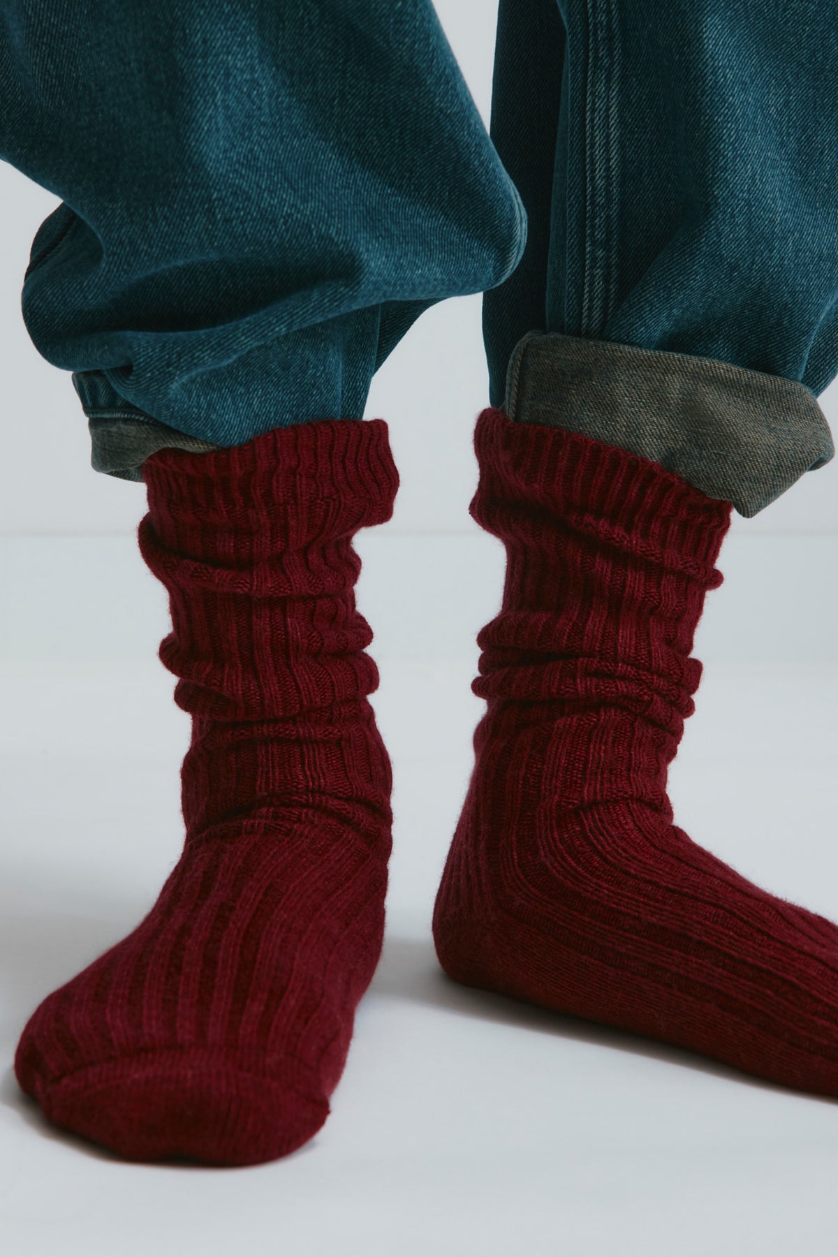 Chaussettes chandail Highlands en rouge Sunstar