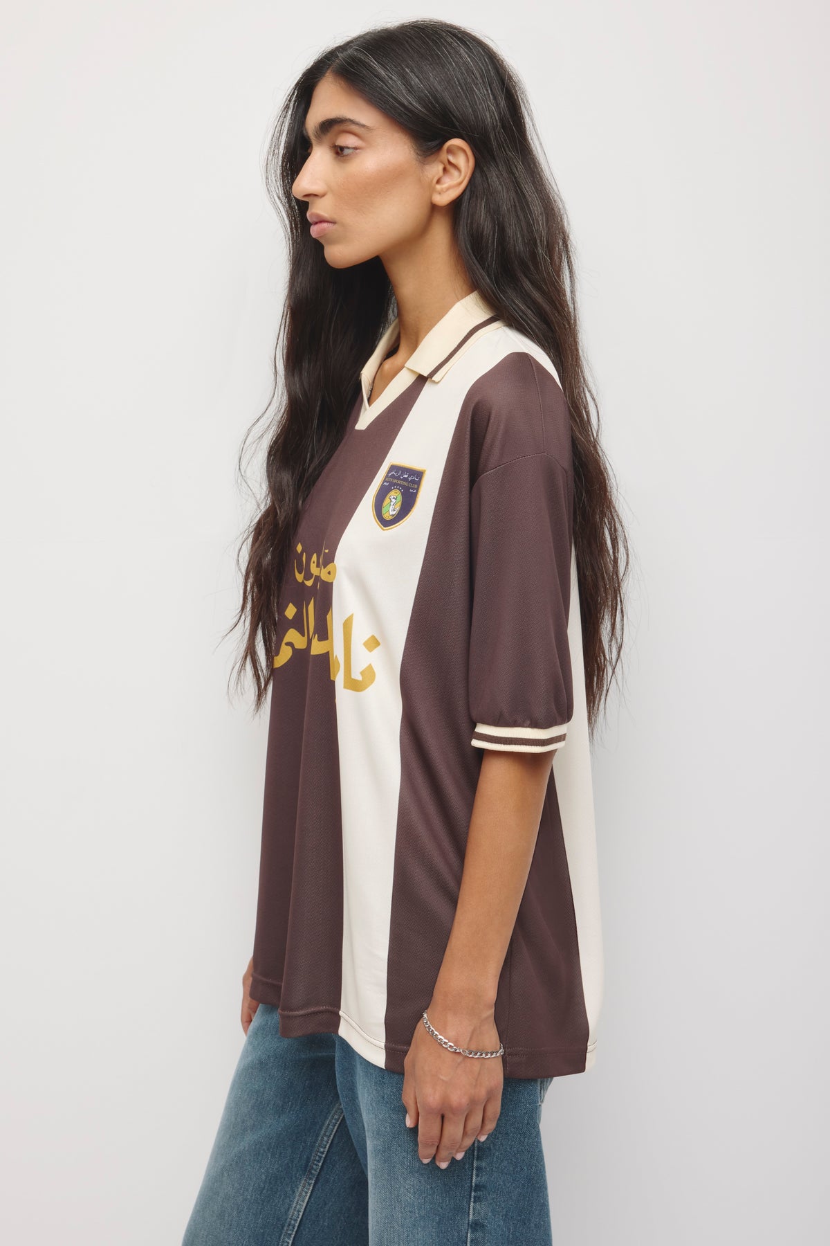 Kotn Short Sleeve Soccer Jersey in Espresso/Birch