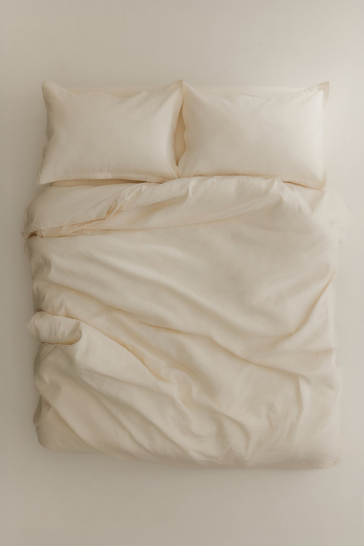 Linen Duvet Cover and Pillow Sham Set in Natural