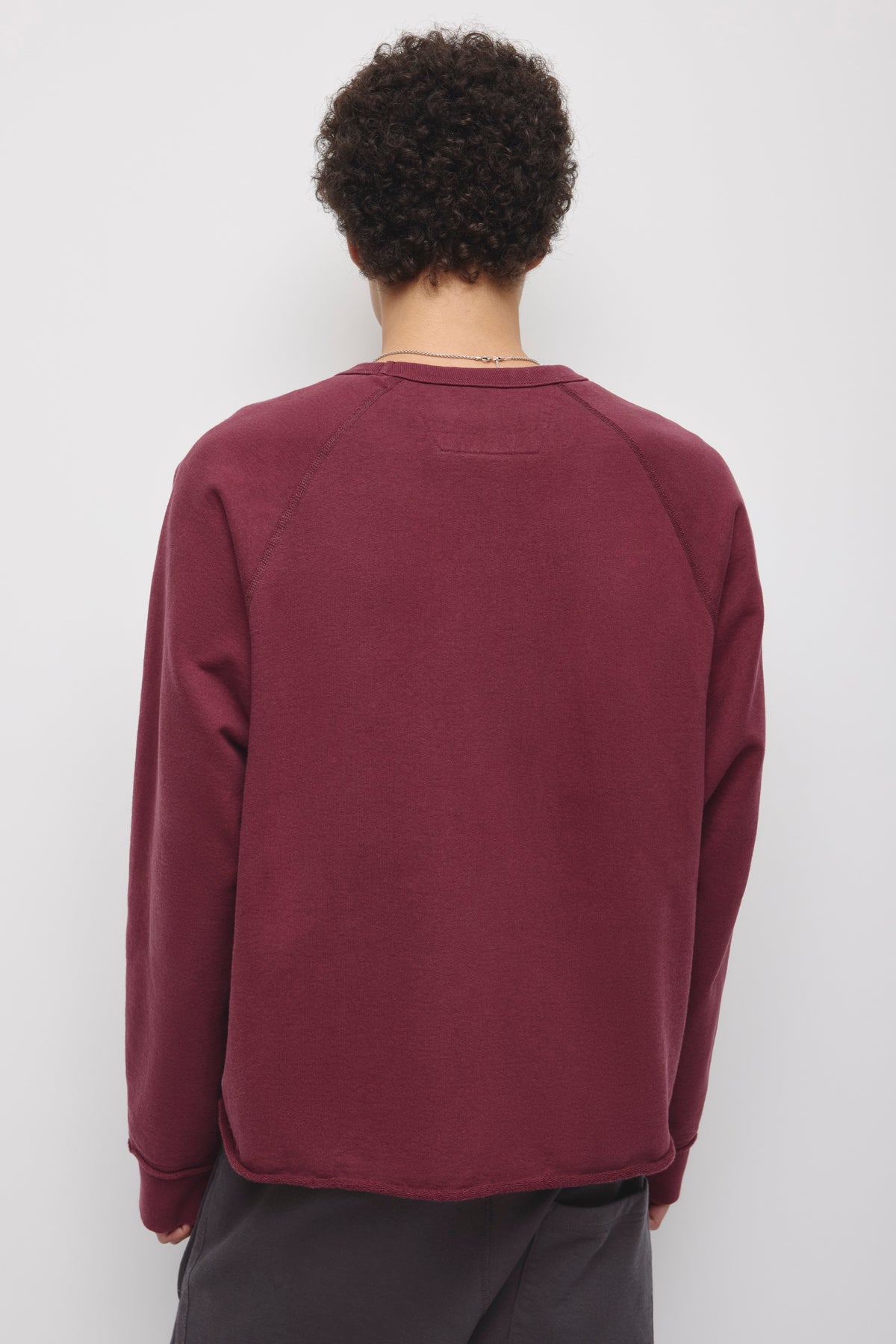Men's Asr Cut-off Crewneck in Tawny Port
