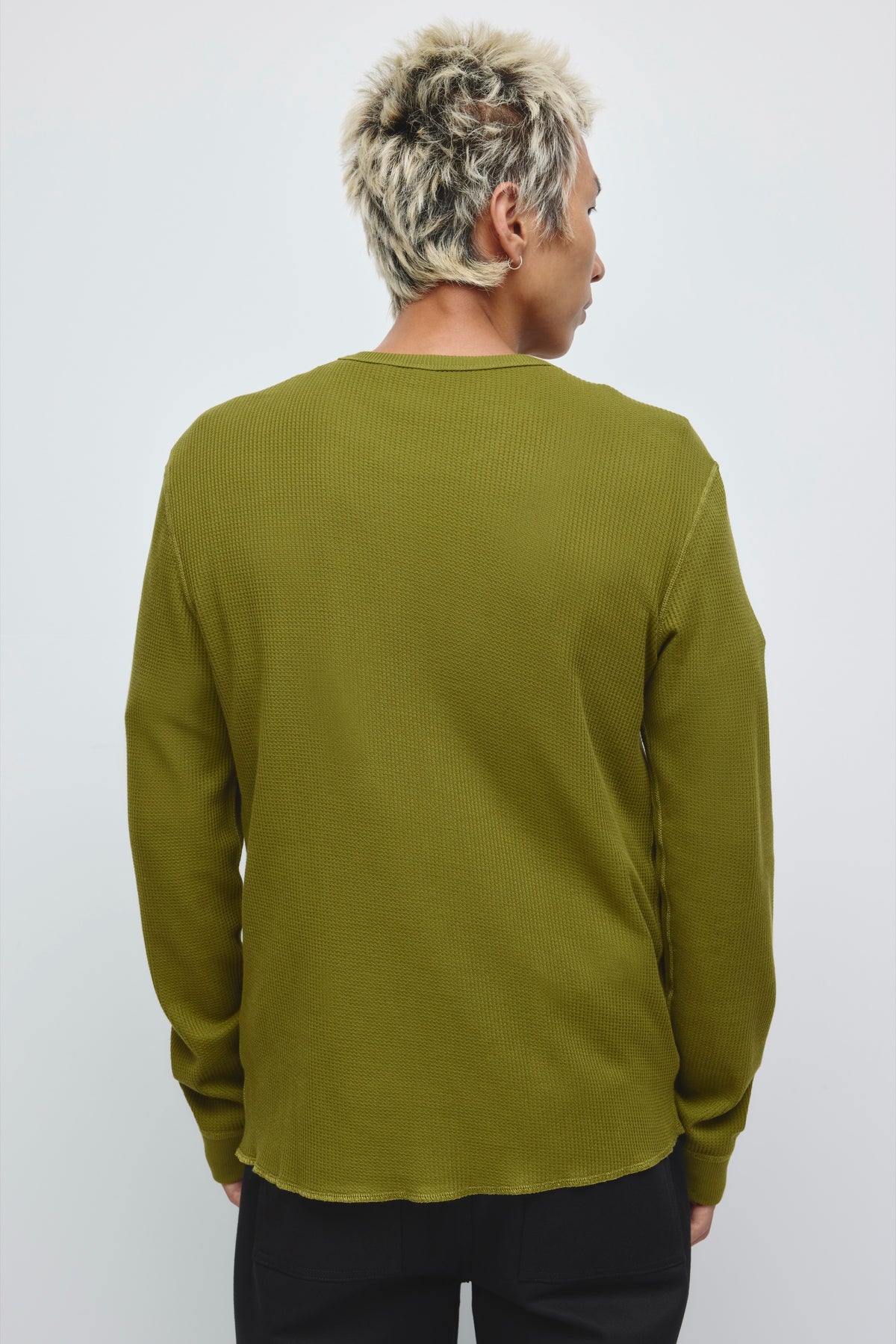 Men's Atlas Waffle Longsleeve in Cardamom