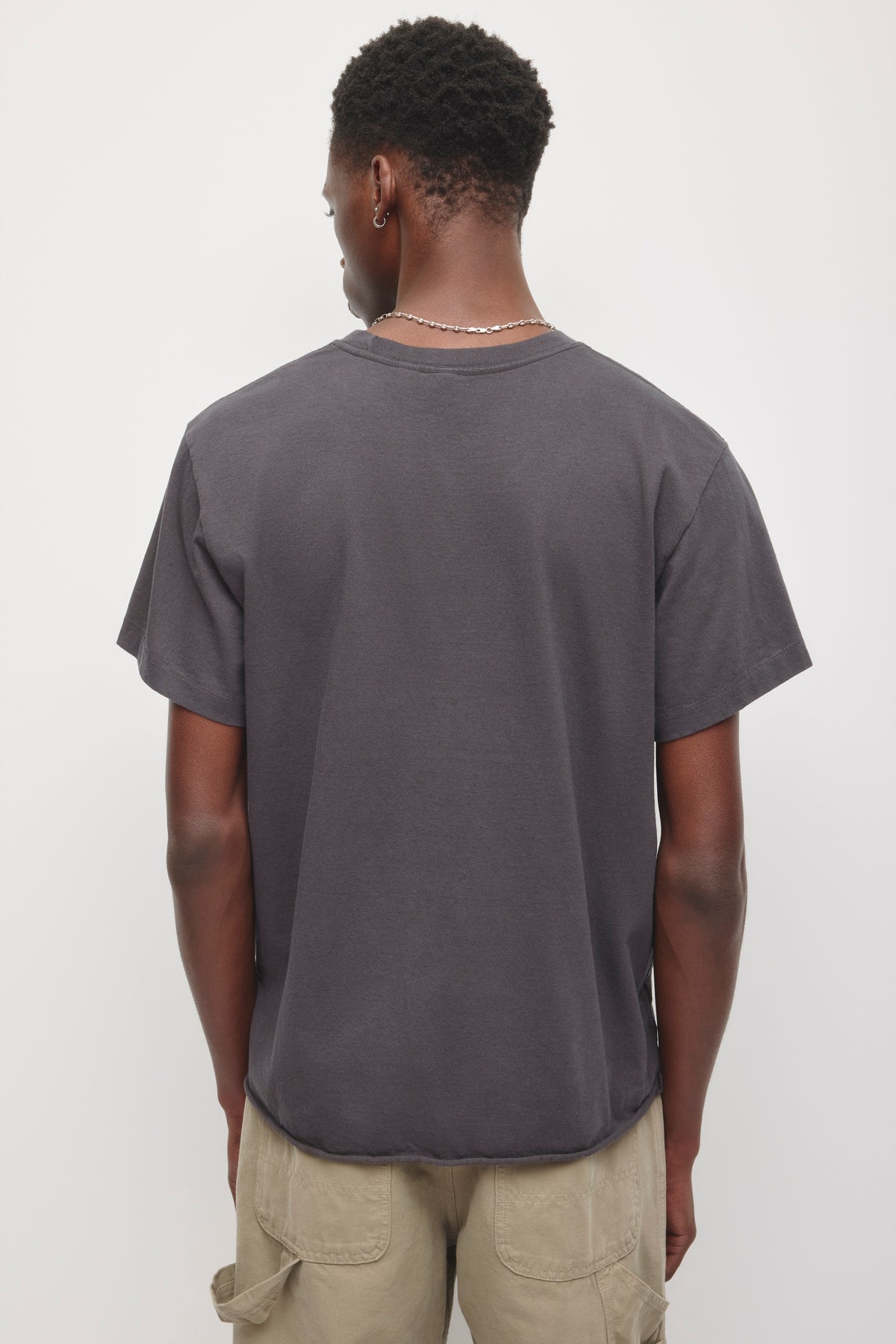 Men's Band Tee in Almost Black