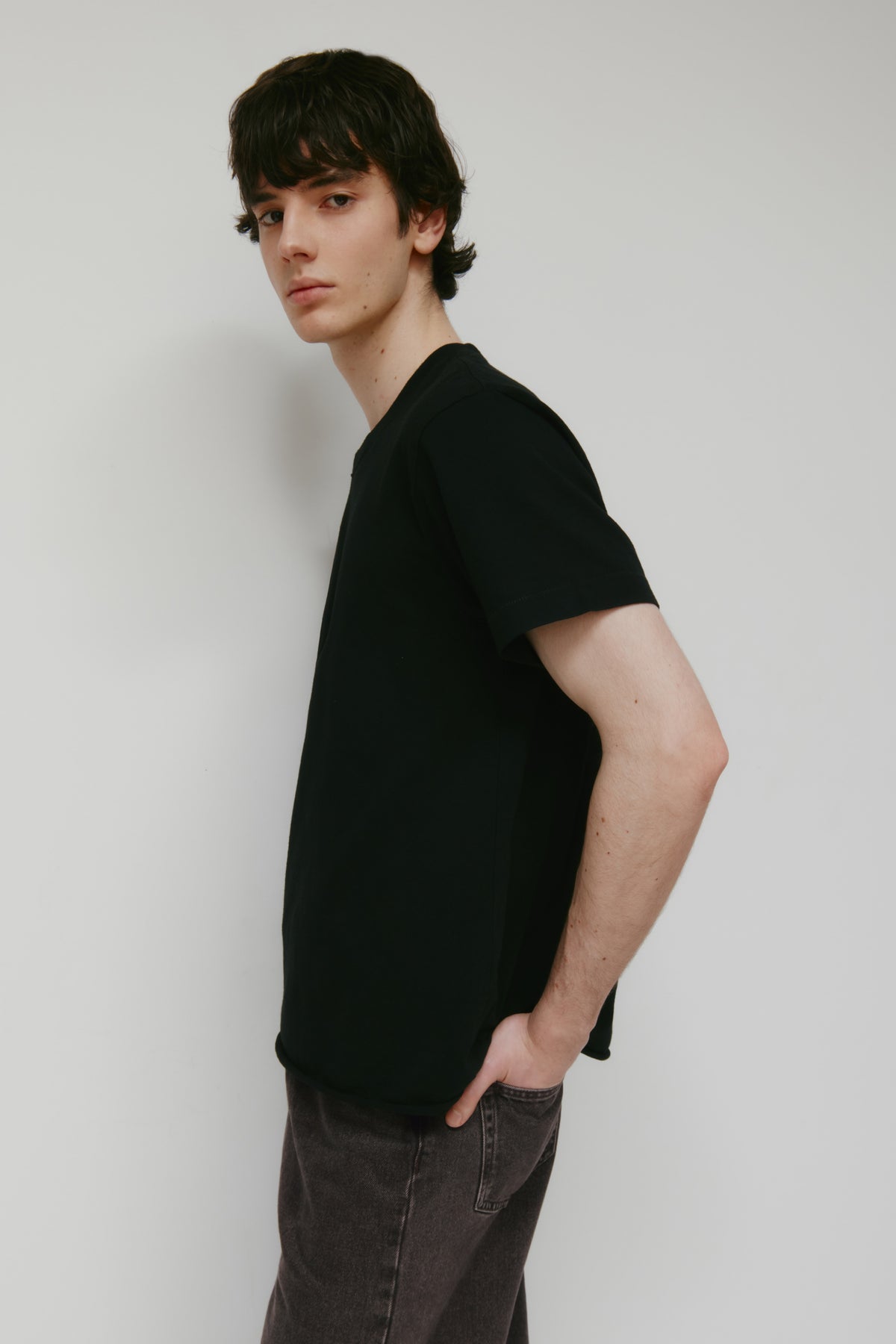 Men's Band Tee in Black