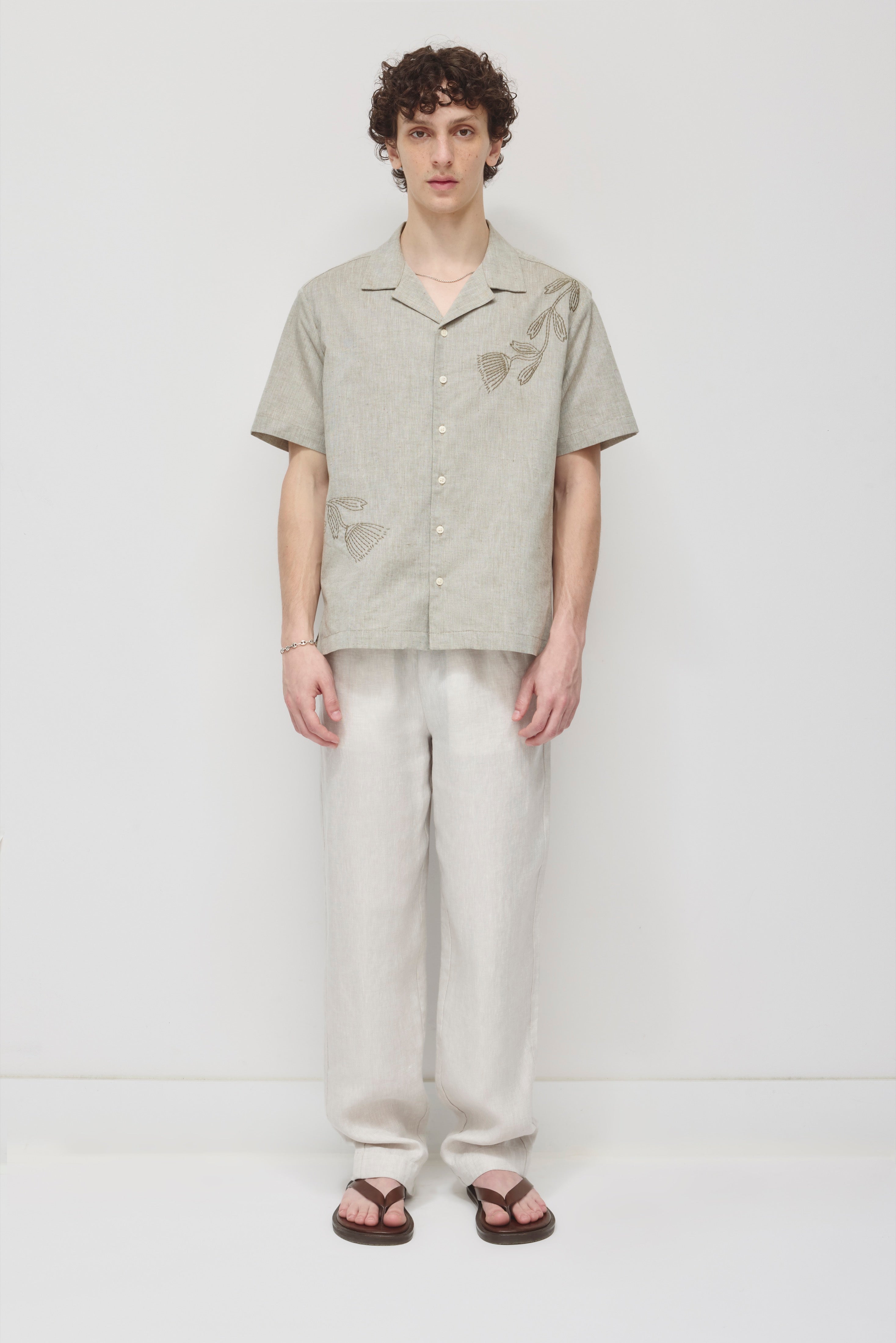 Pantalon de lin Cairo pour hommes en naturel