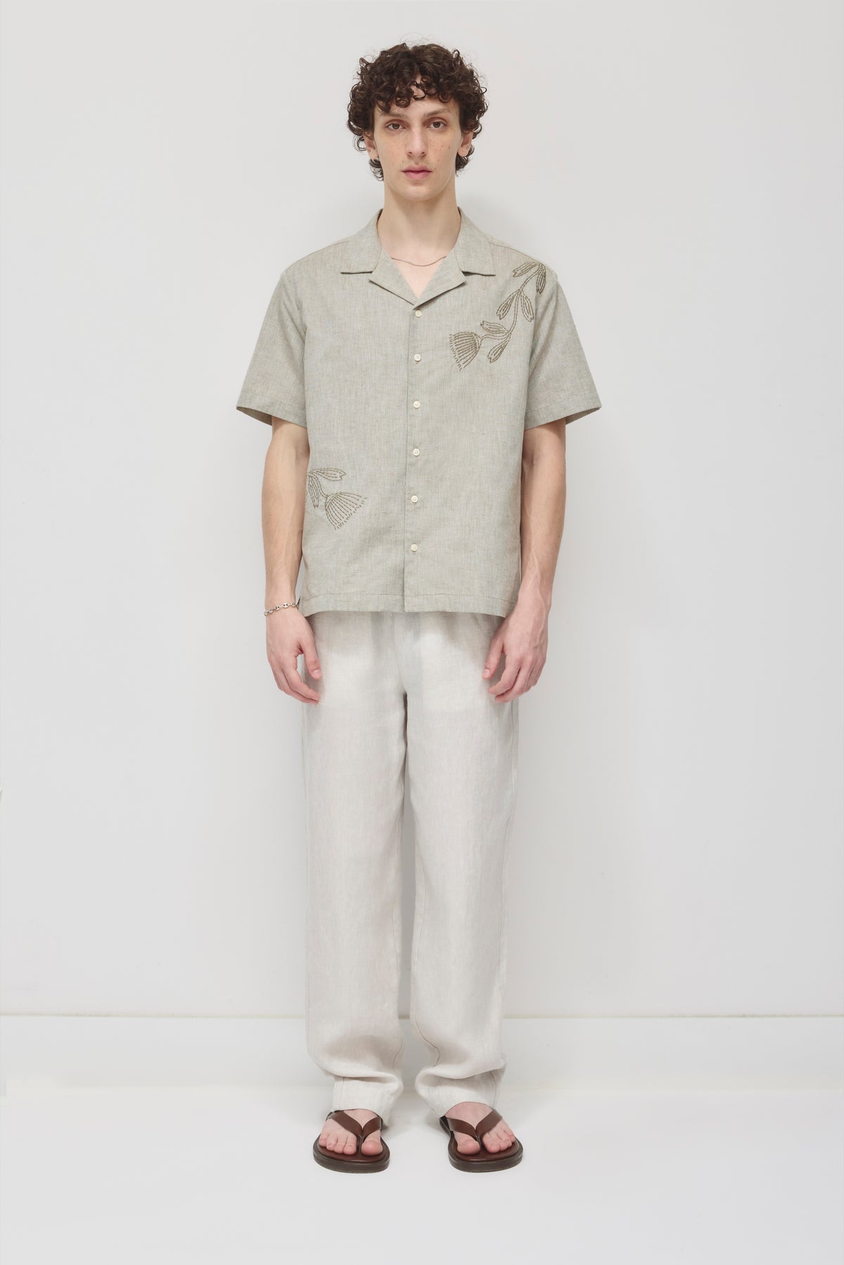 Men's Cairo Linen Pant in Natural