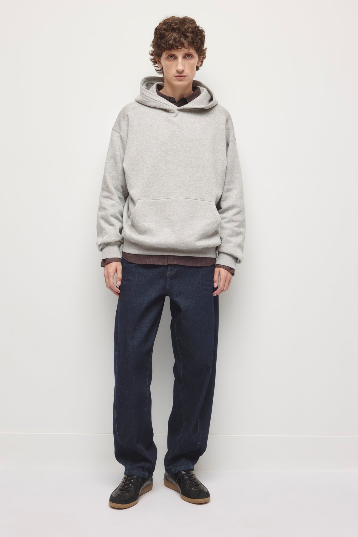 Men's Essential Hoodie  in Heather Grey