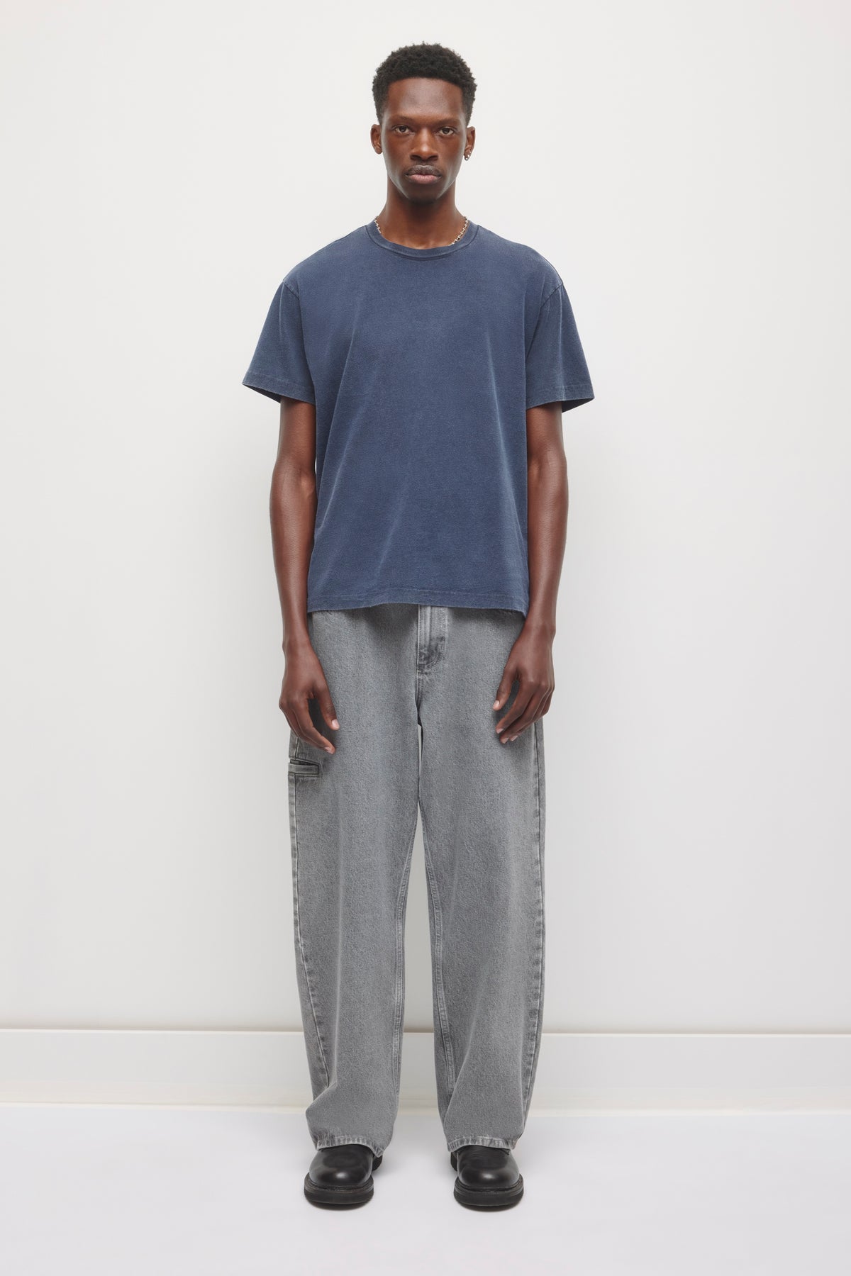 Men's Fade Out Crew  in Pitch Navy