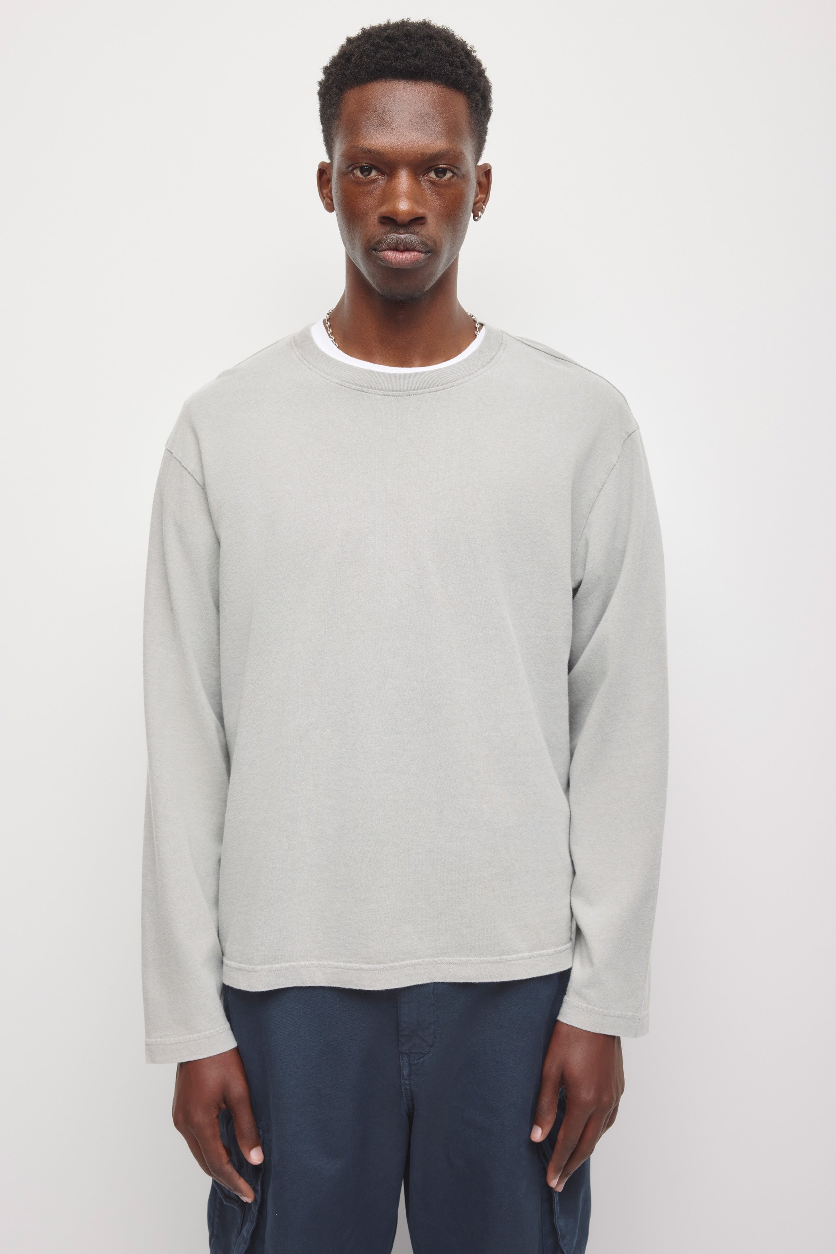 Men's Fade Out Longsleeve in Pebble