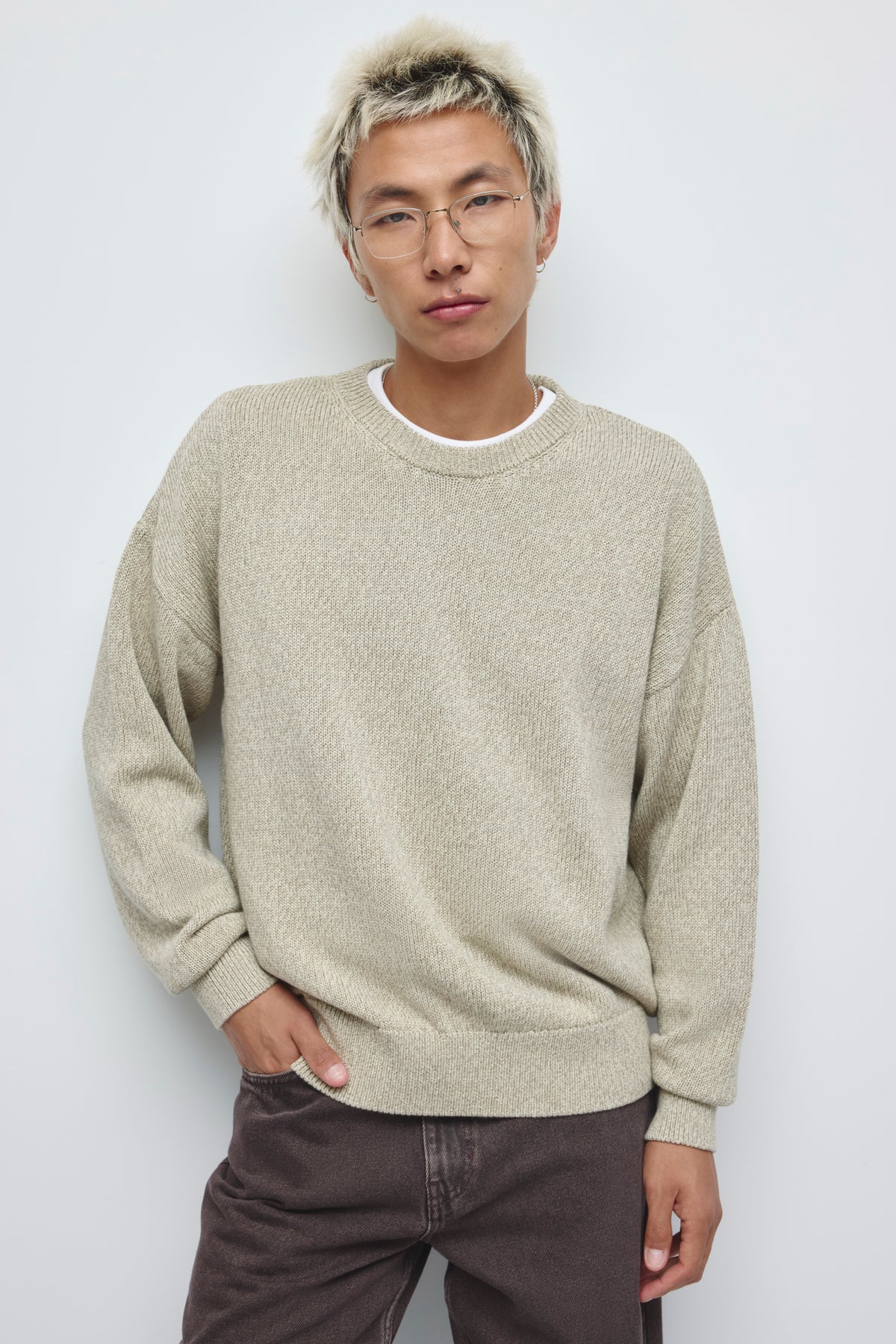 Men's Hamatah Sweater in Birch Melange