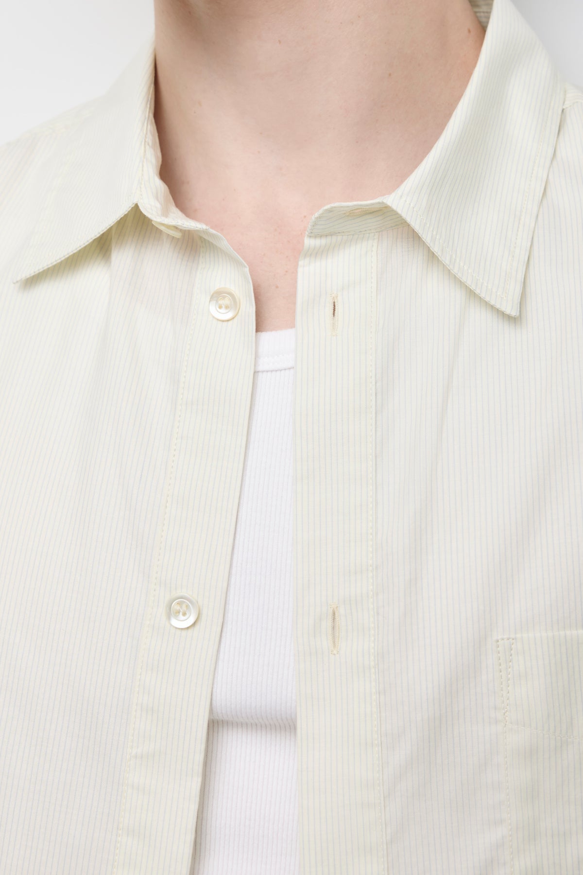 Chemise Hawa homme en rayures sorbet/aura bleue