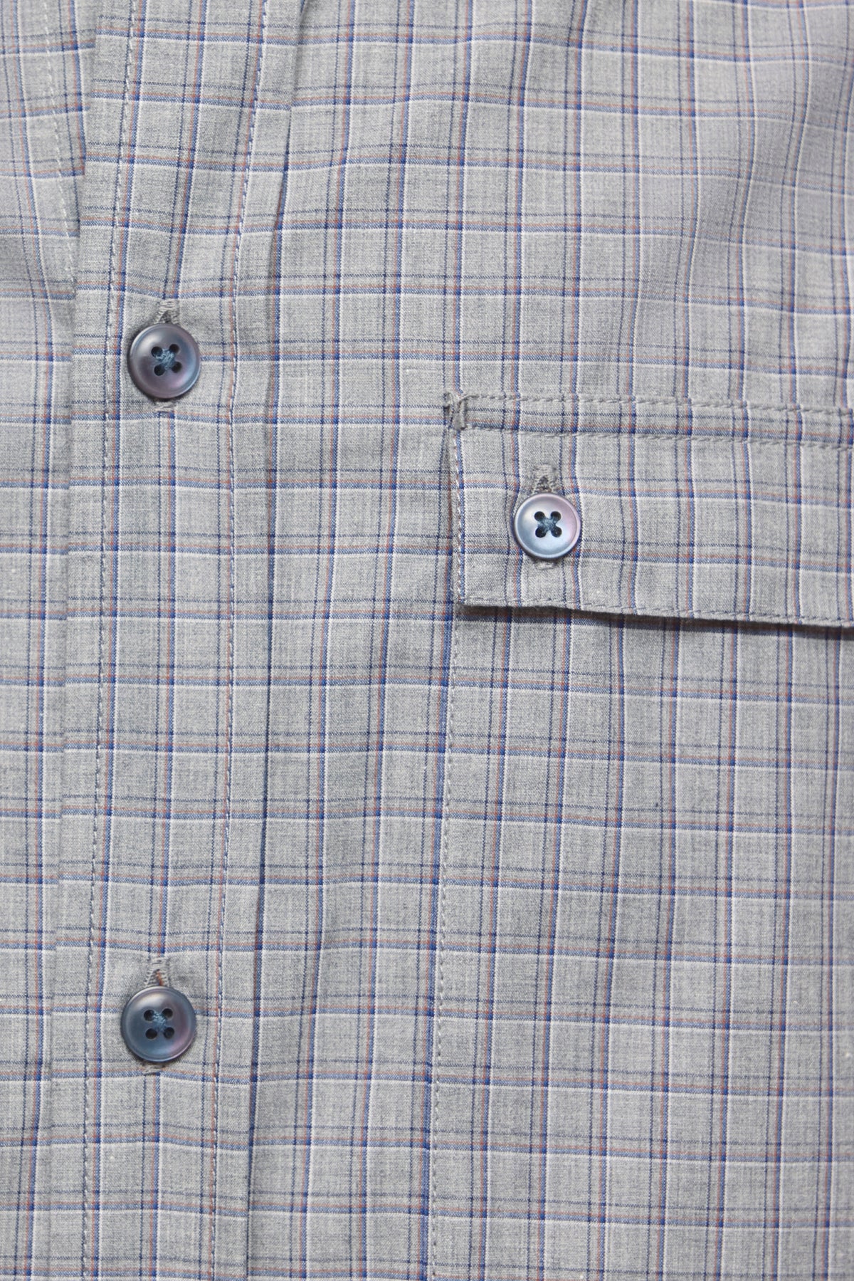 Men's Haydar Shirt in Grey/Lavender Ash Check