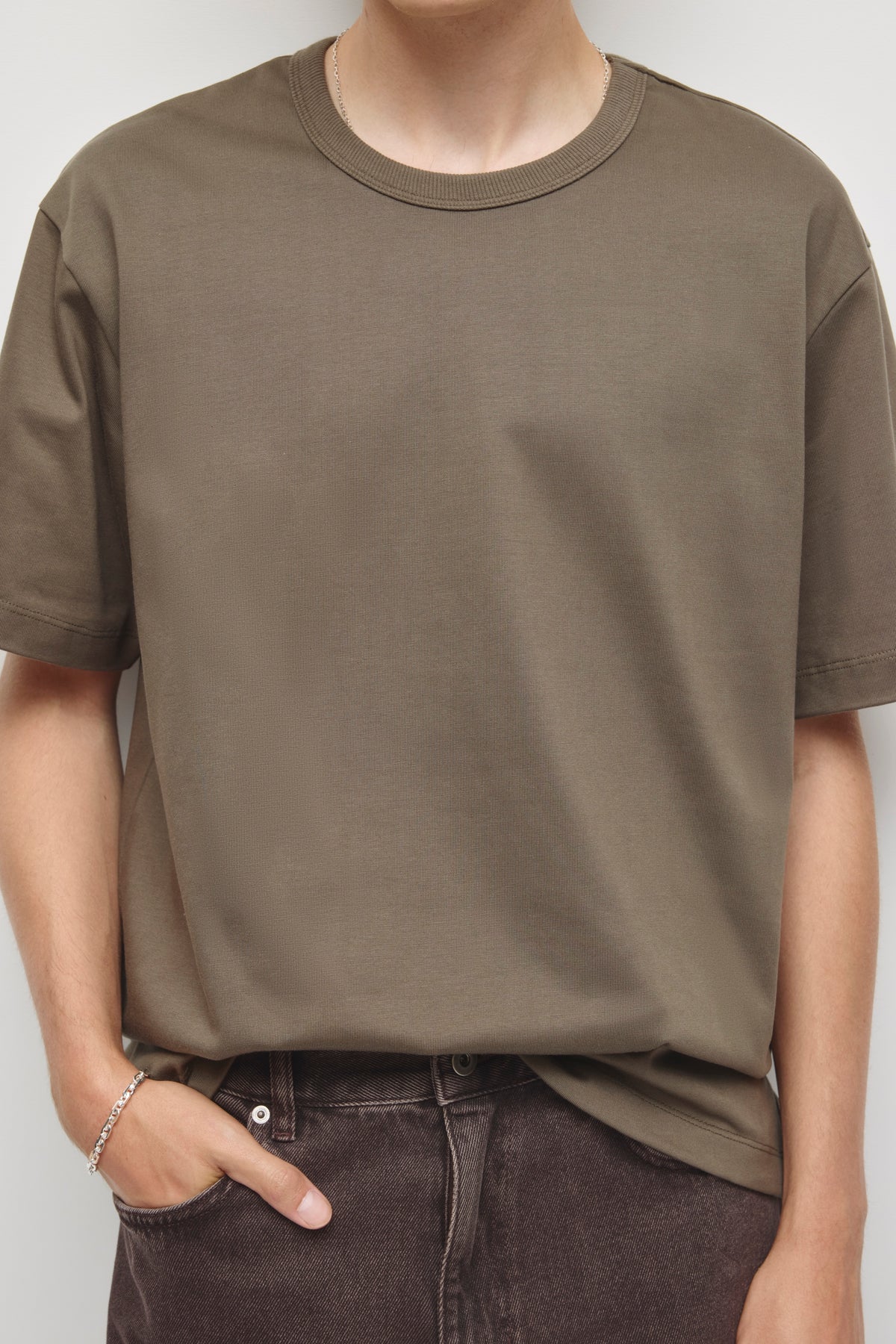 Men's Heavyweight Crew in Truffle