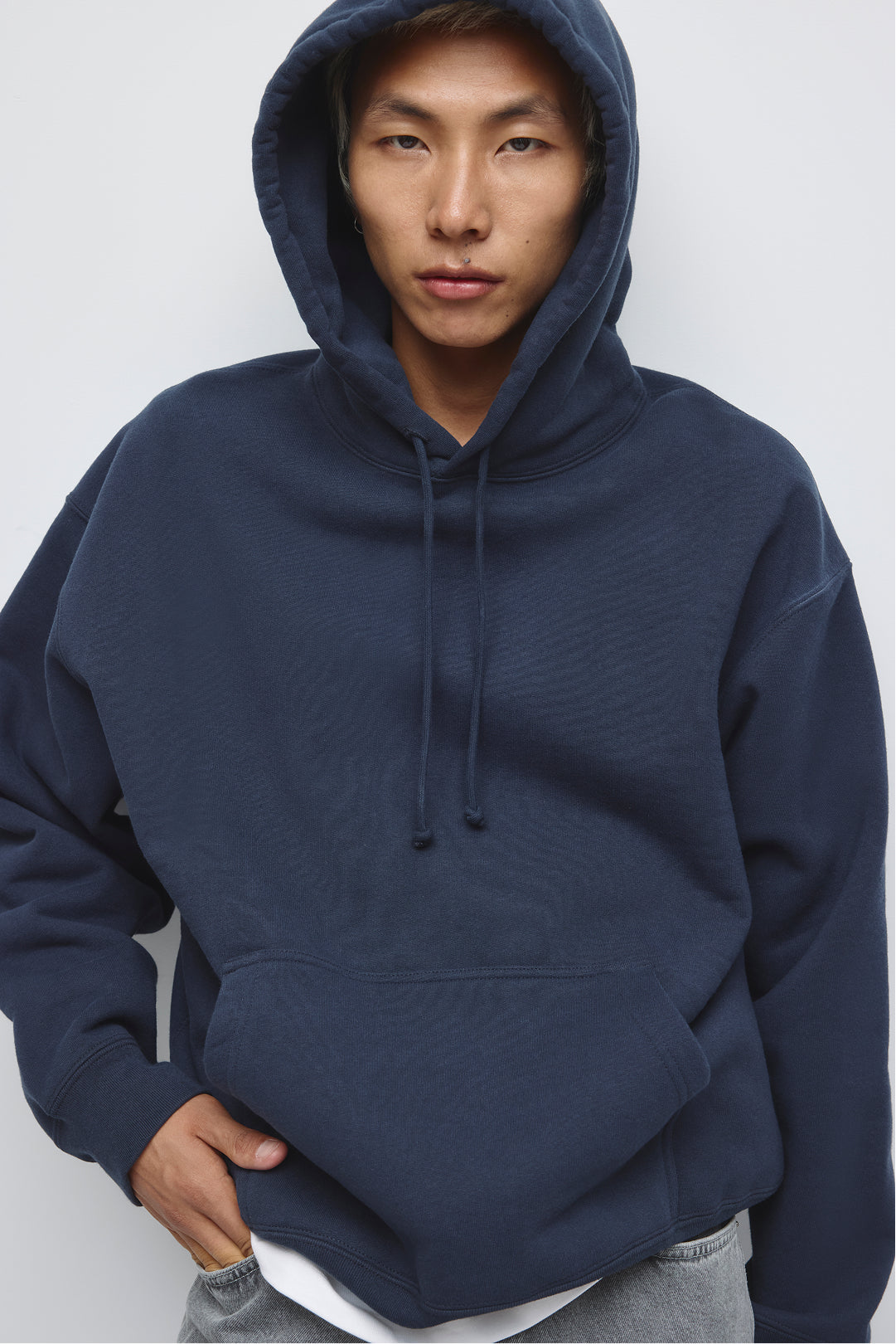 Men's Heavyweight Hoodie in Pitch Navy