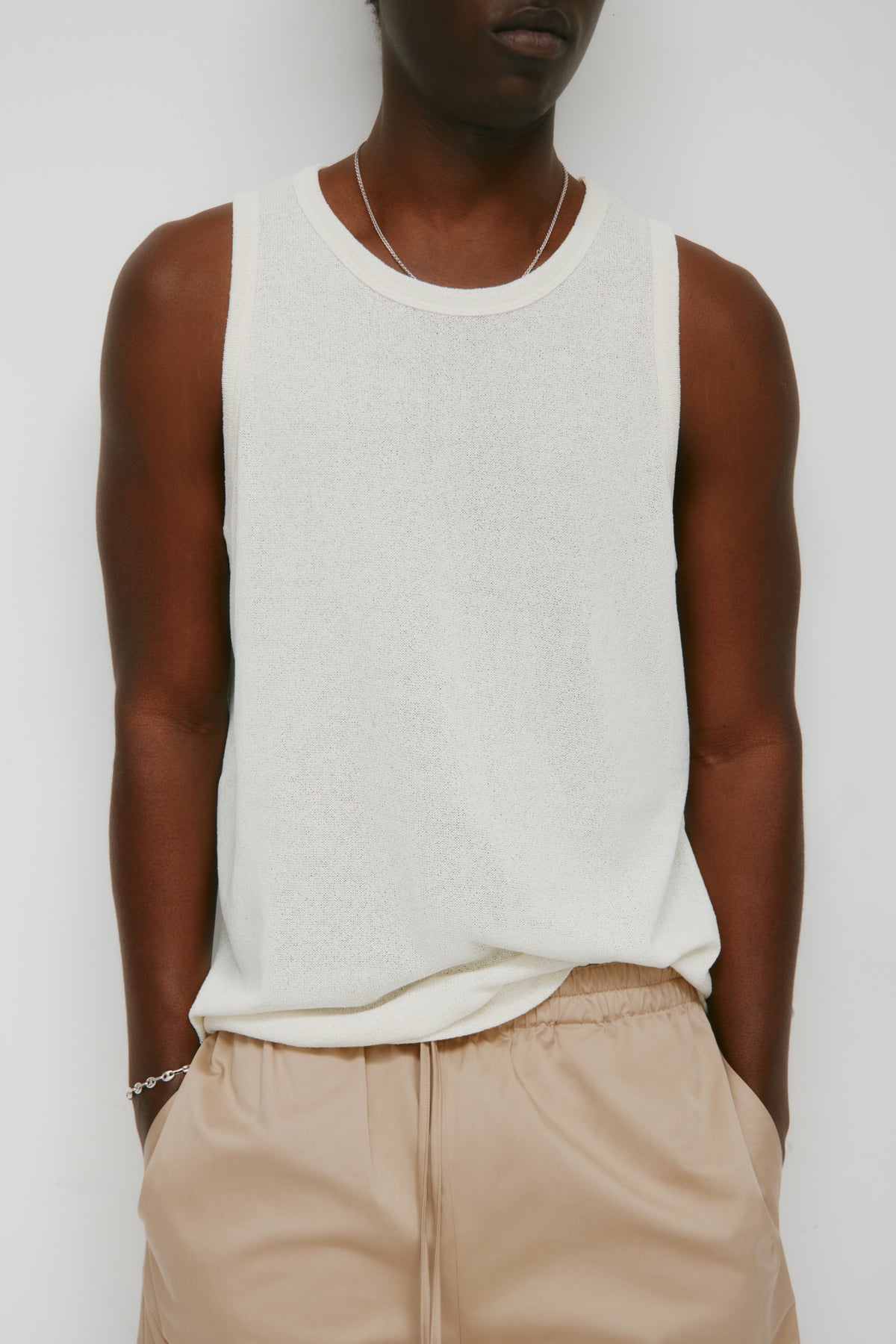 Débardeur en jersey Luxor pour hommes en naturel