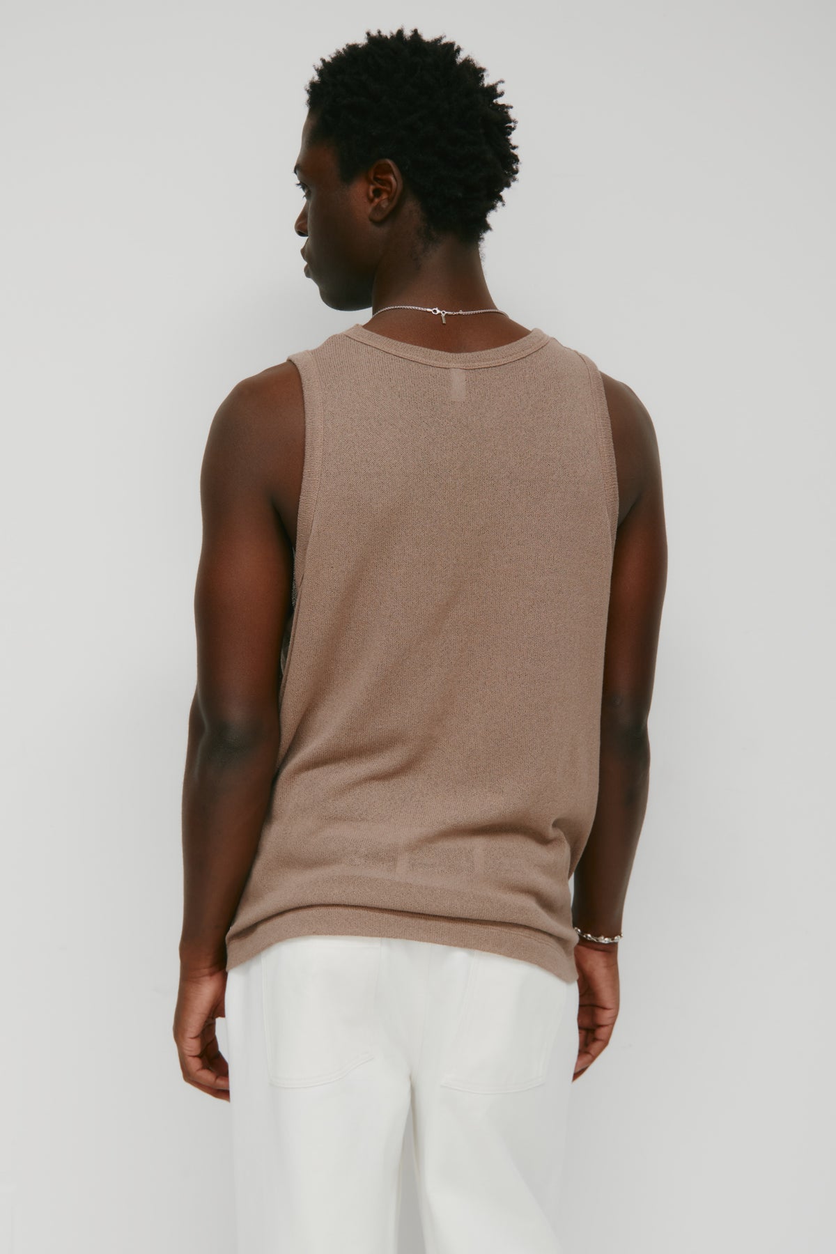 Men's Luxor Jersey Tank in Taupe