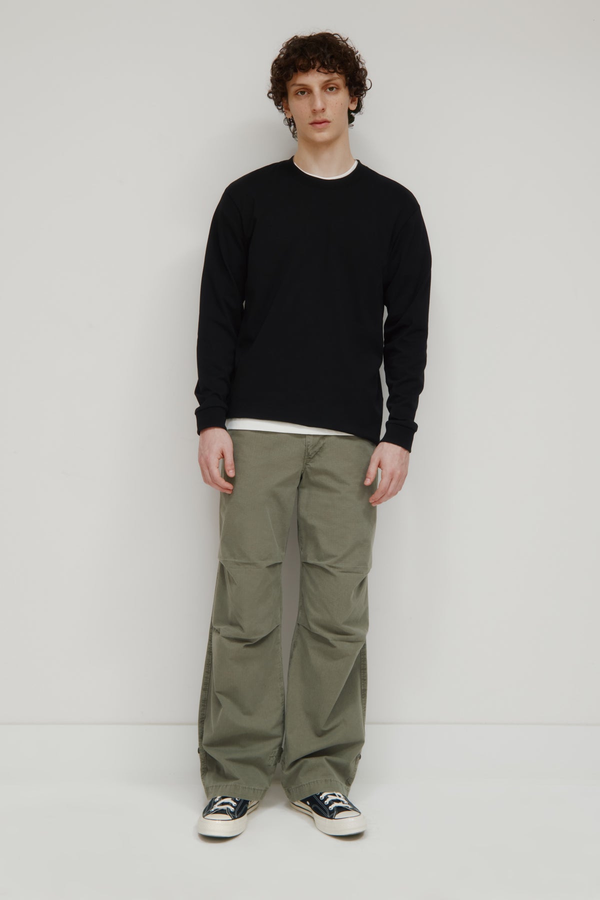 Men's Midweight Longsleeve in Black