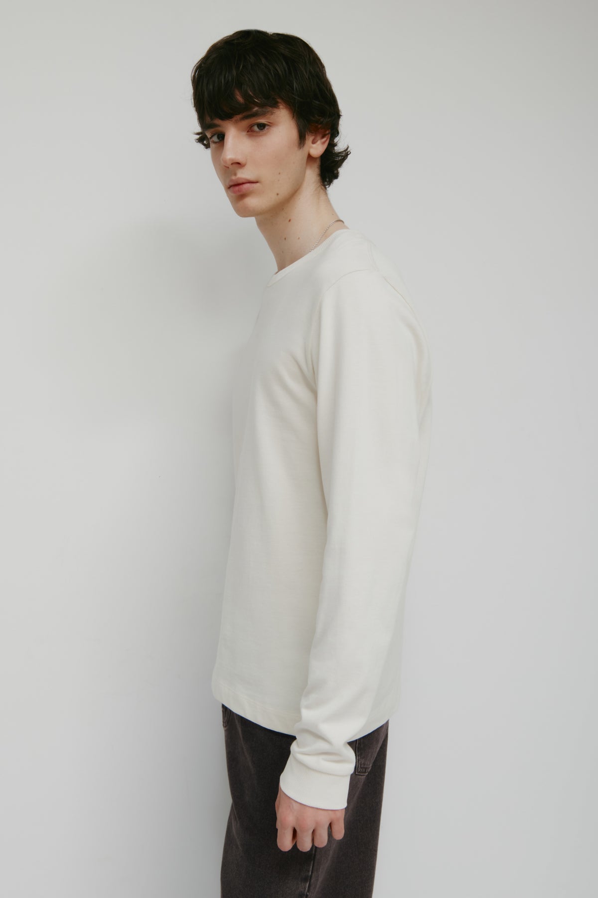 Men's Midweight Longsleeve in Marshmallow