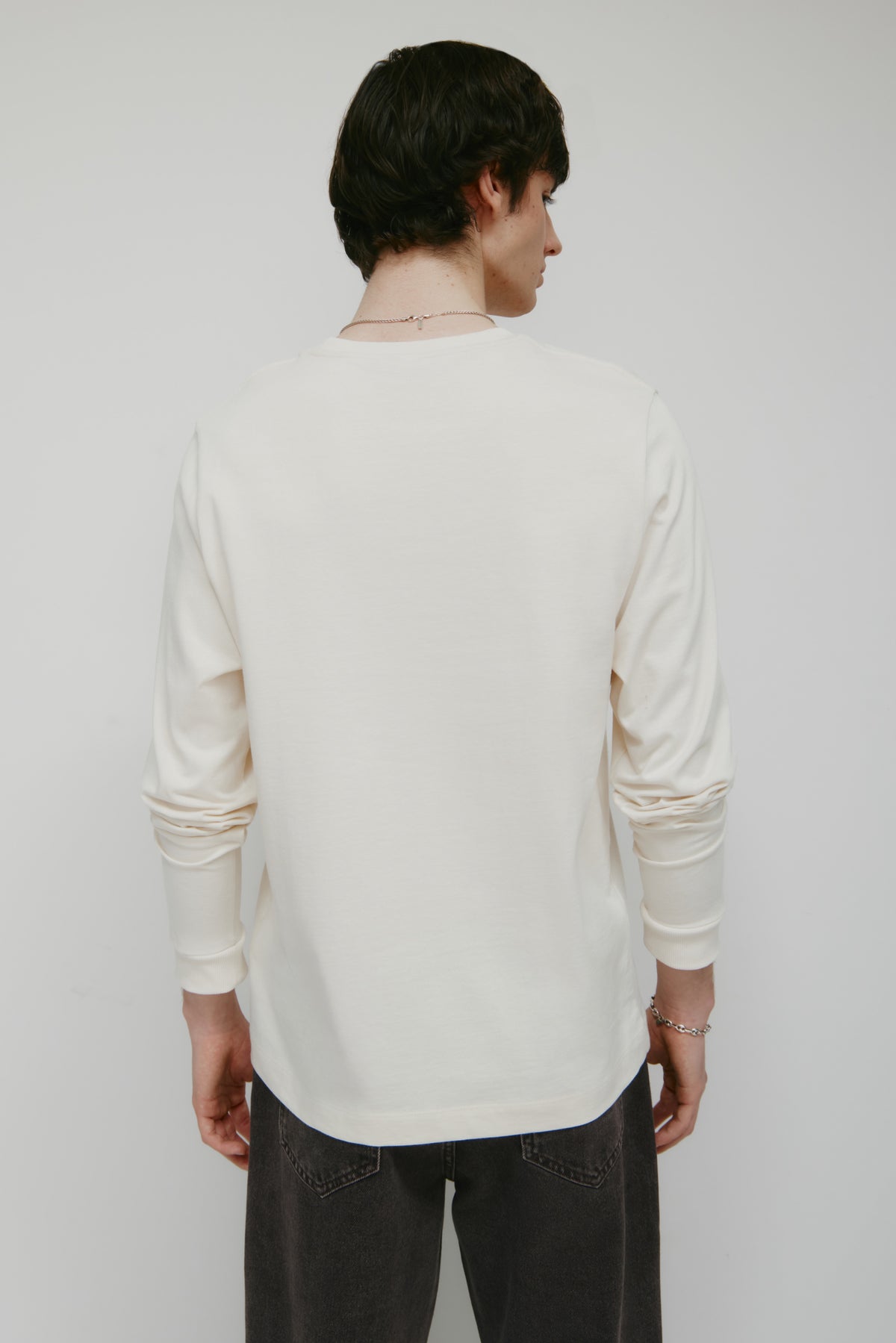 Men's Midweight Longsleeve in Marshmallow