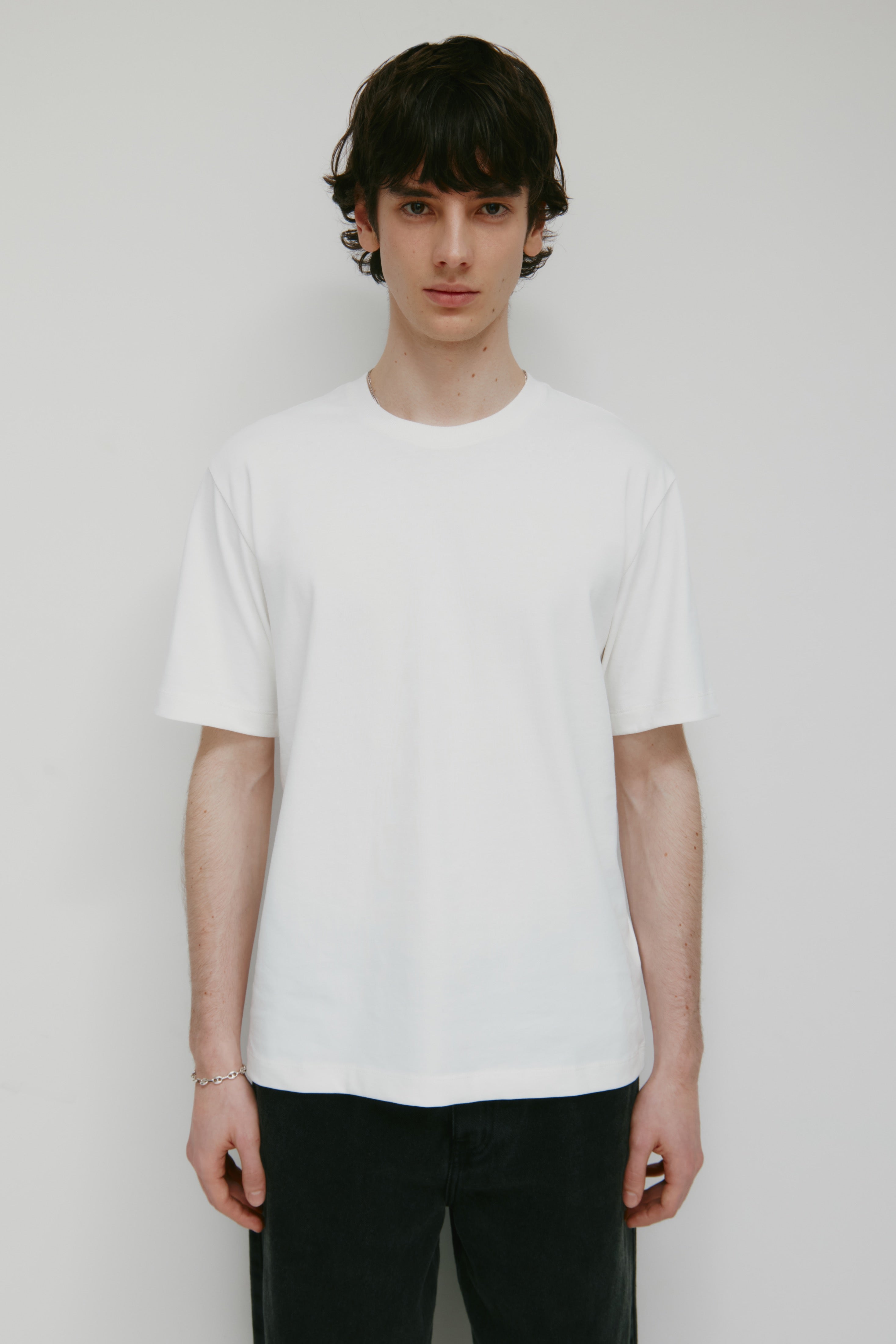 Men's Midweight Crew in White