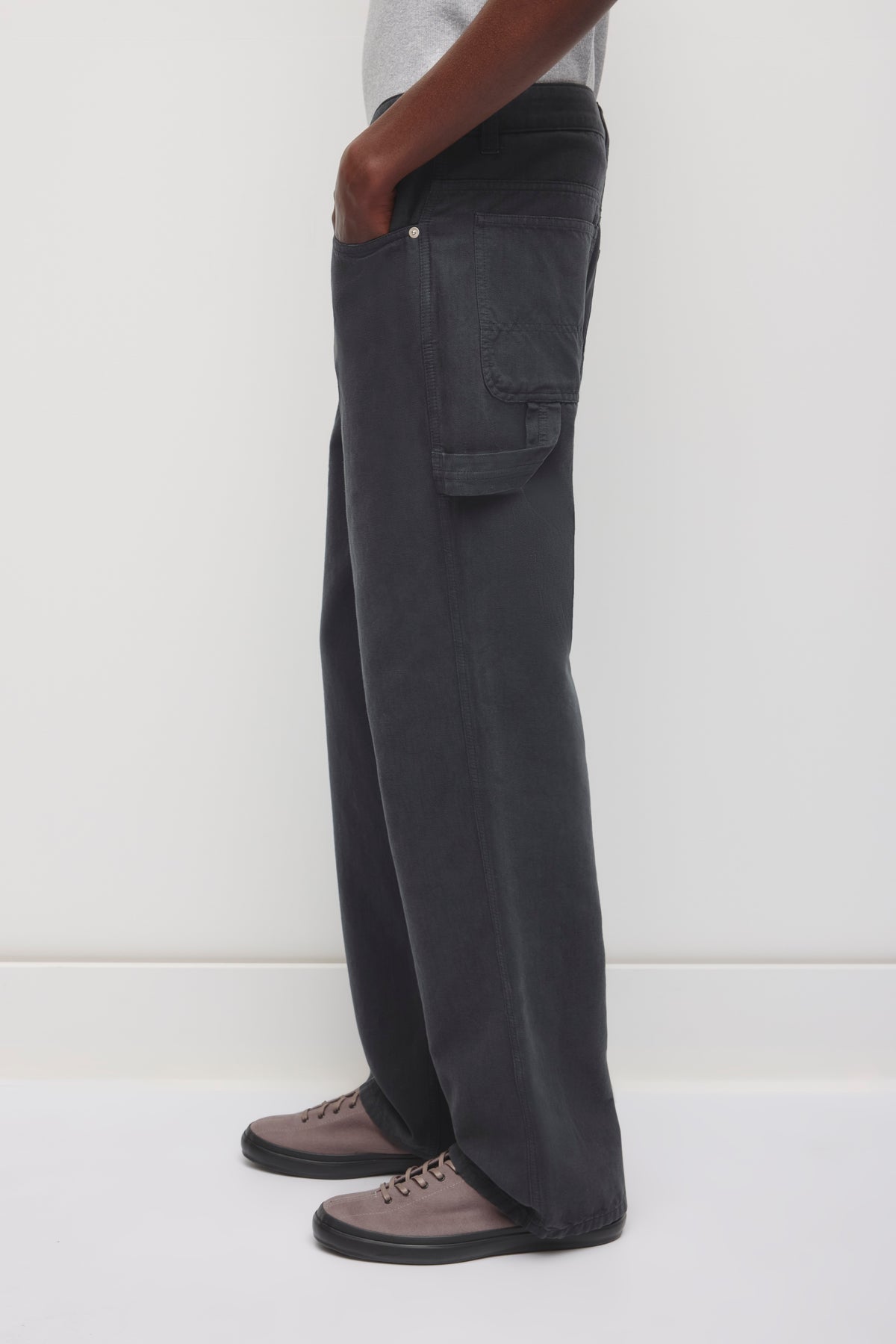 Men's Naba Work Pant in Washed Black