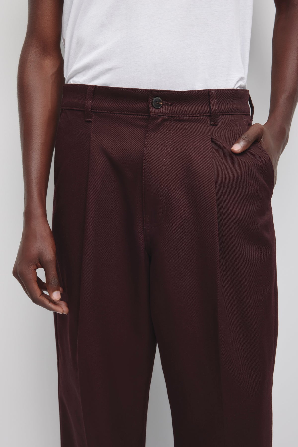 Pantalon Nilus Homme en prune chocolat