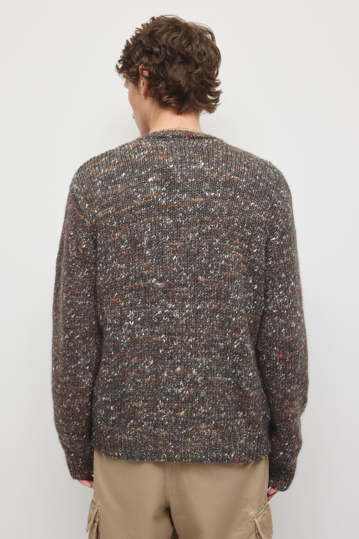Men's Sahran Cardigan in Charcoal
