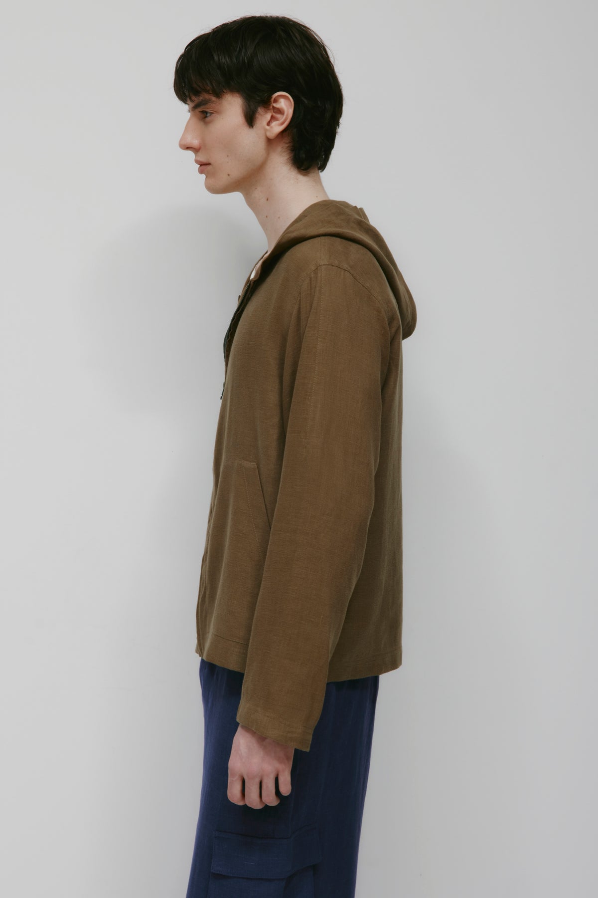 Hoodie Sila Linen pour Homme en teck