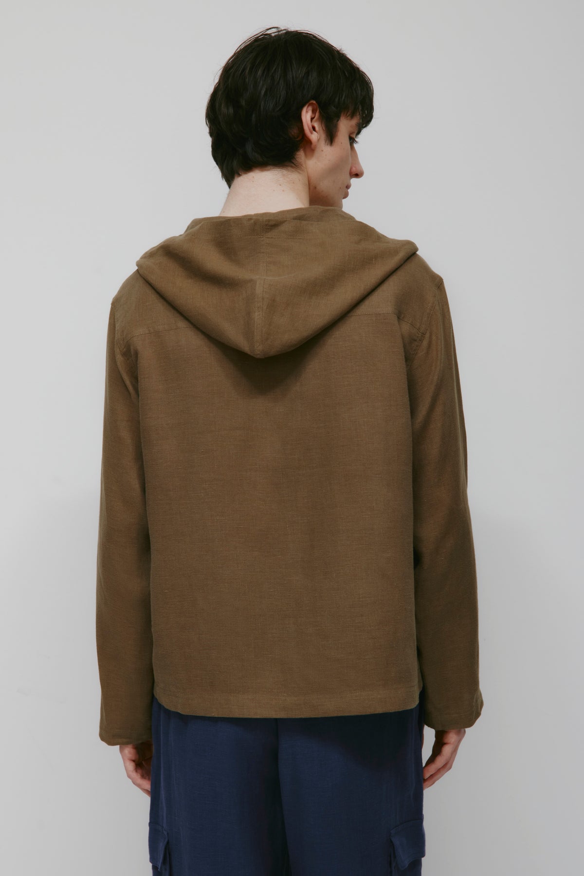 Hoodie Sila Linen pour Homme en teck
