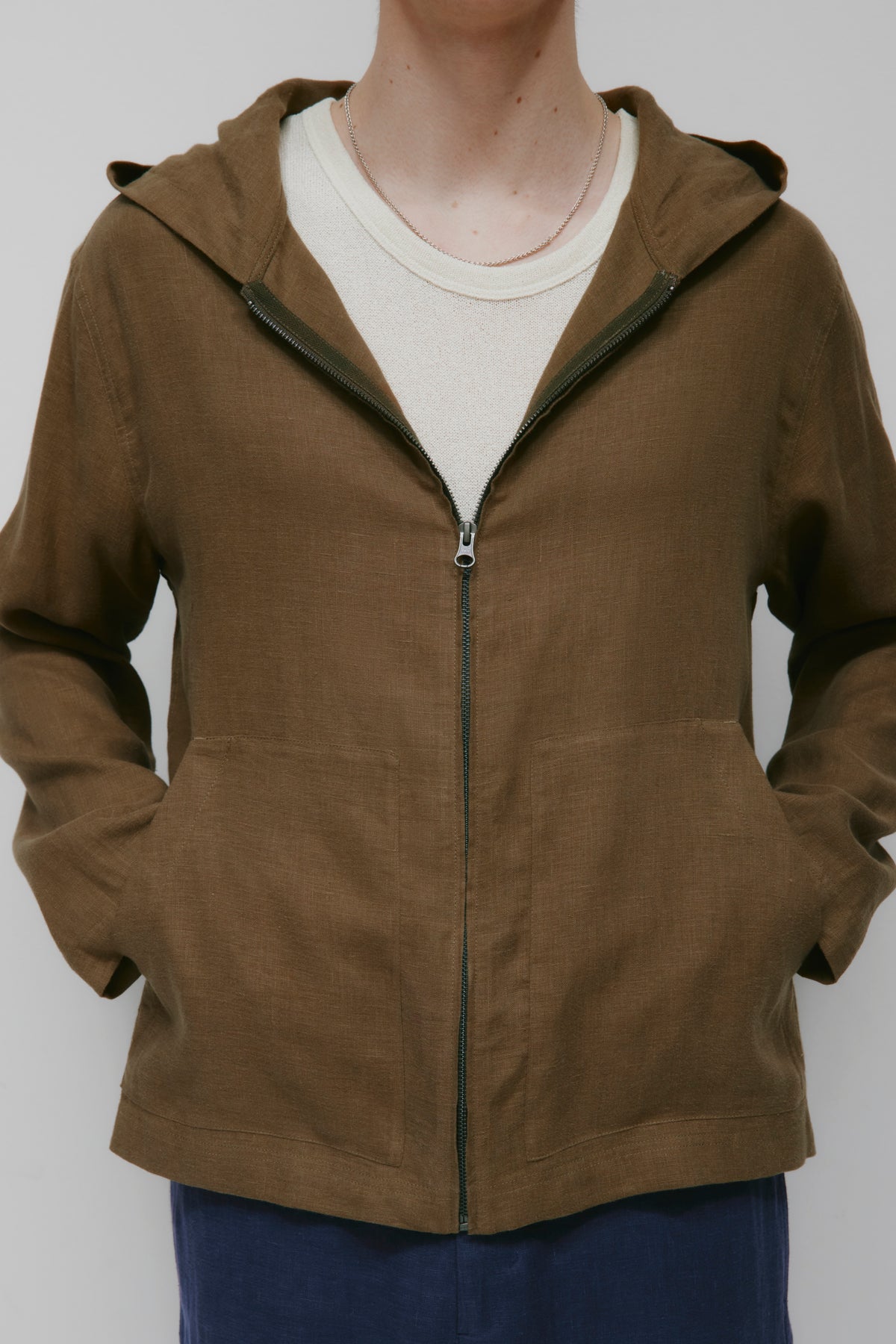 Hoodie Sila Linen pour Homme en teck