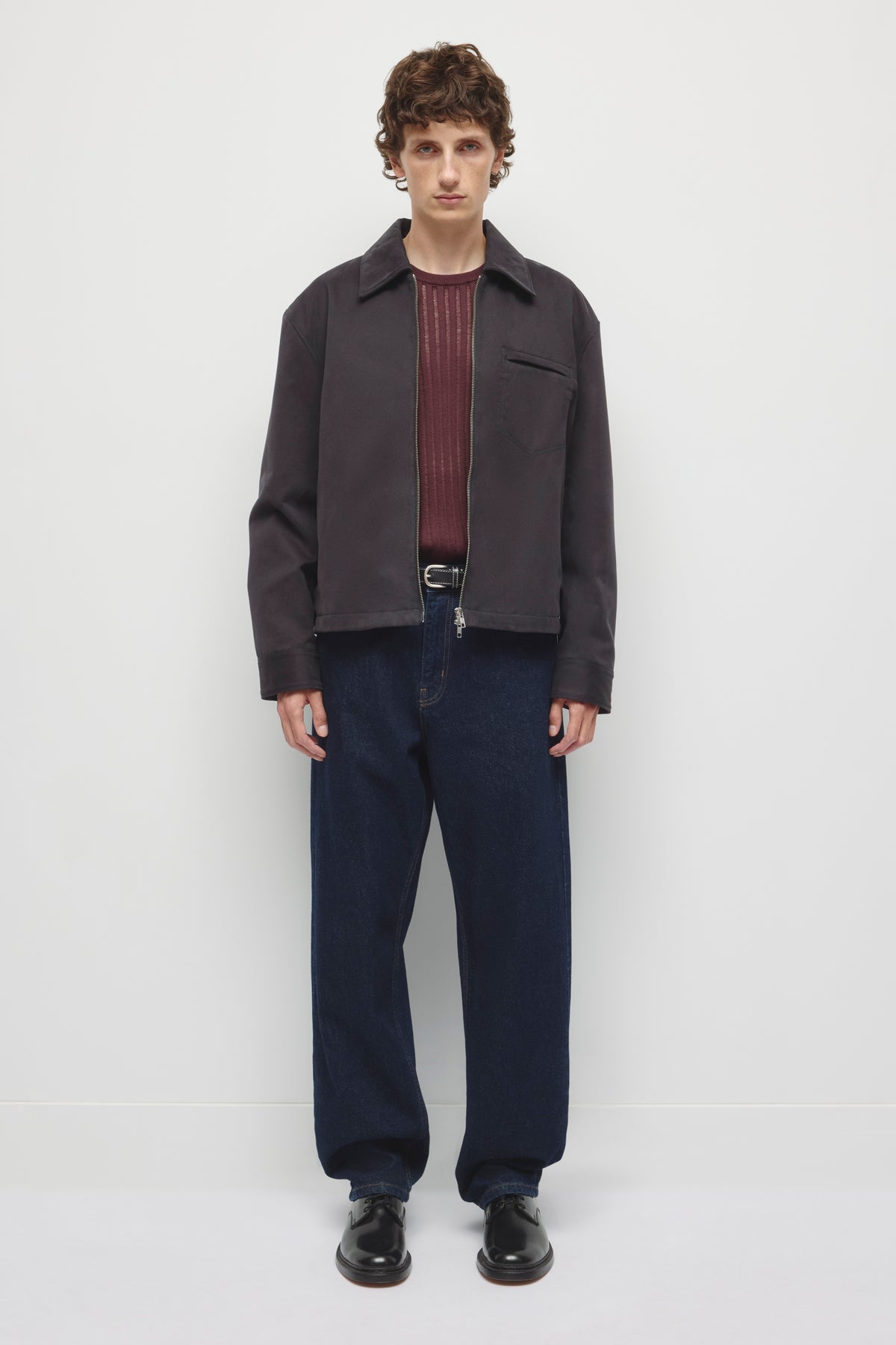Men's Twill Jacket in Black