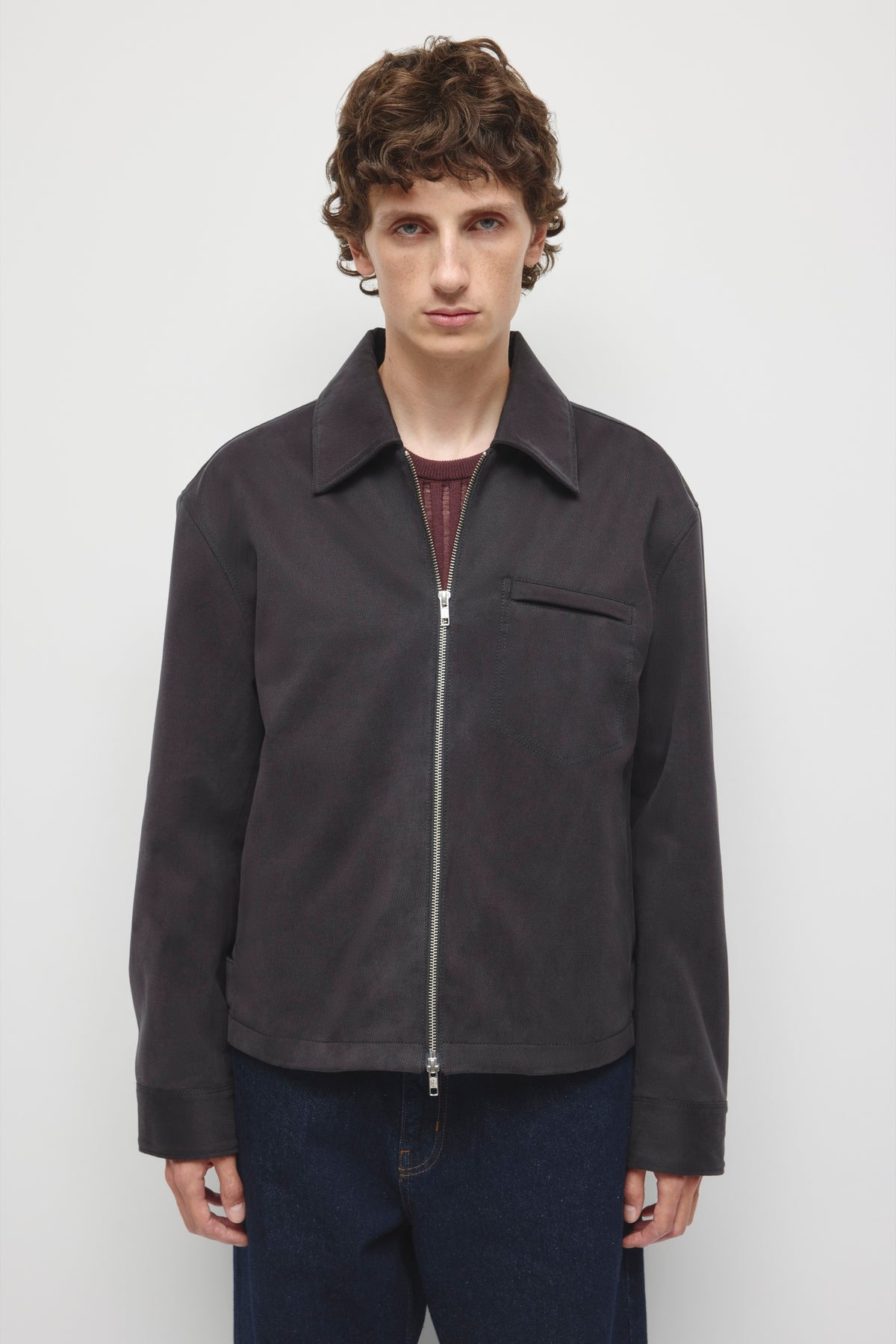 Men's Twill Jacket in Black
