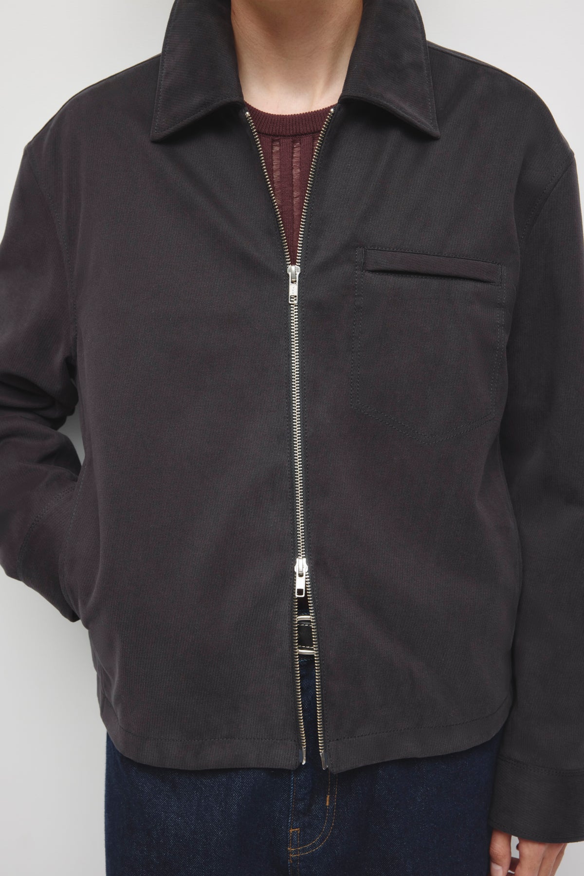Men's Twill Jacket in Black