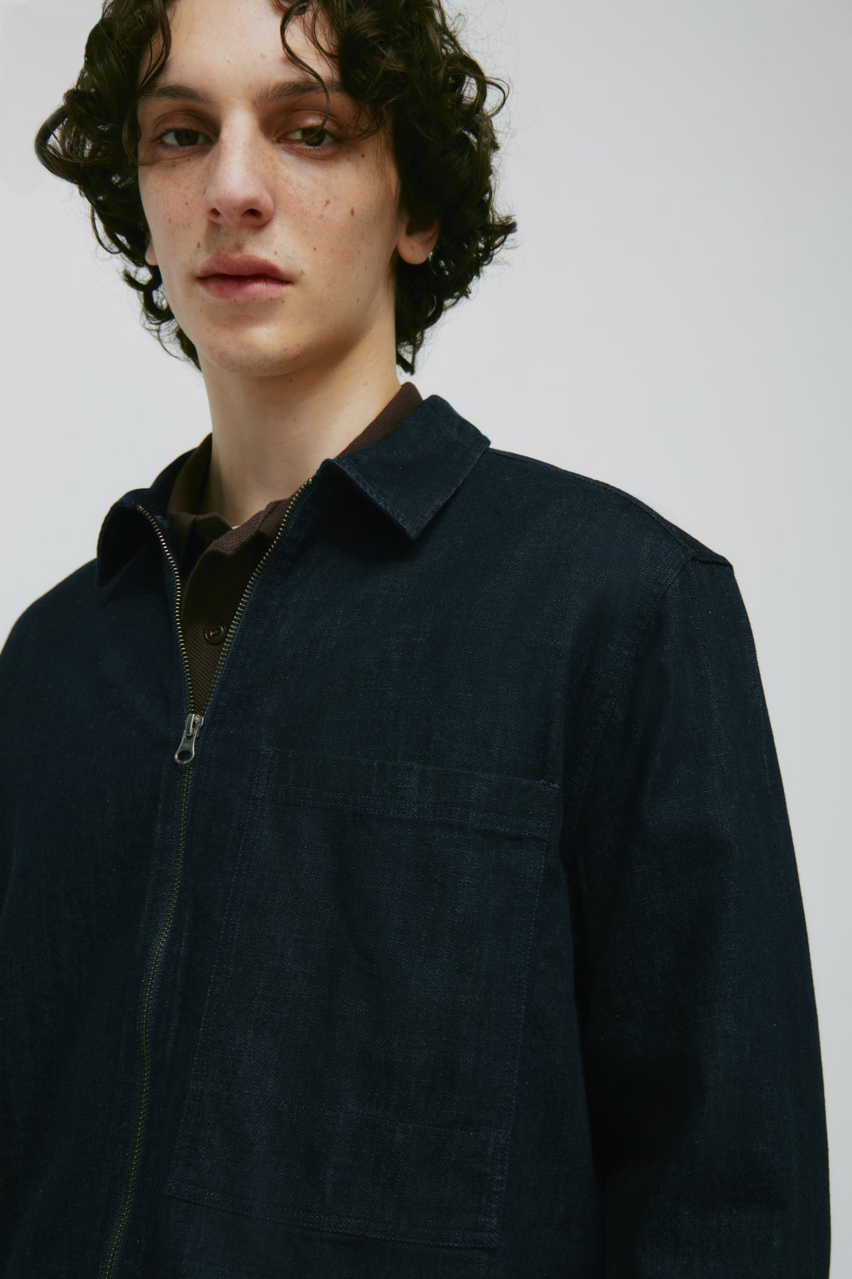 Chemise à fermeture éclair Yafi pour homme en rincez