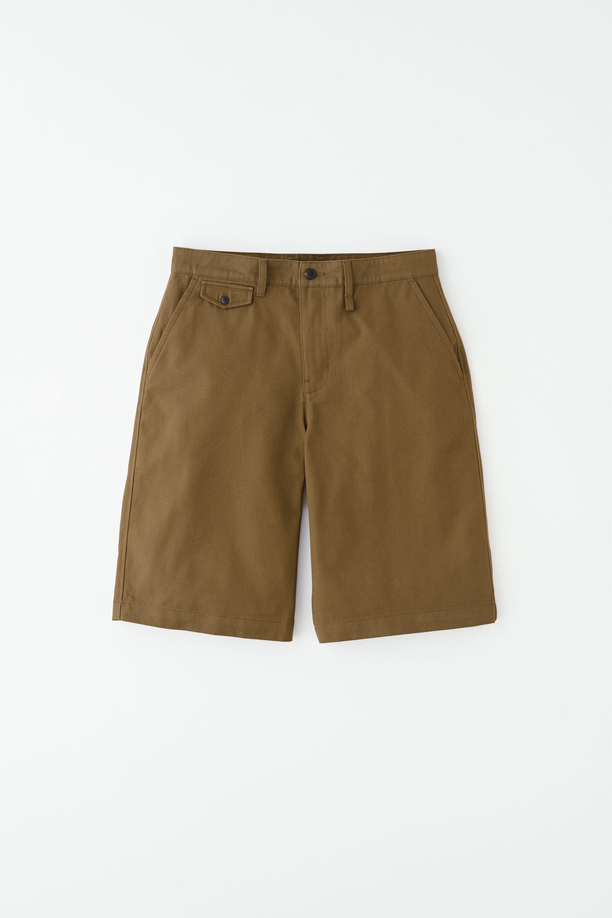 Twill Bermuda Shorts in Walnut
