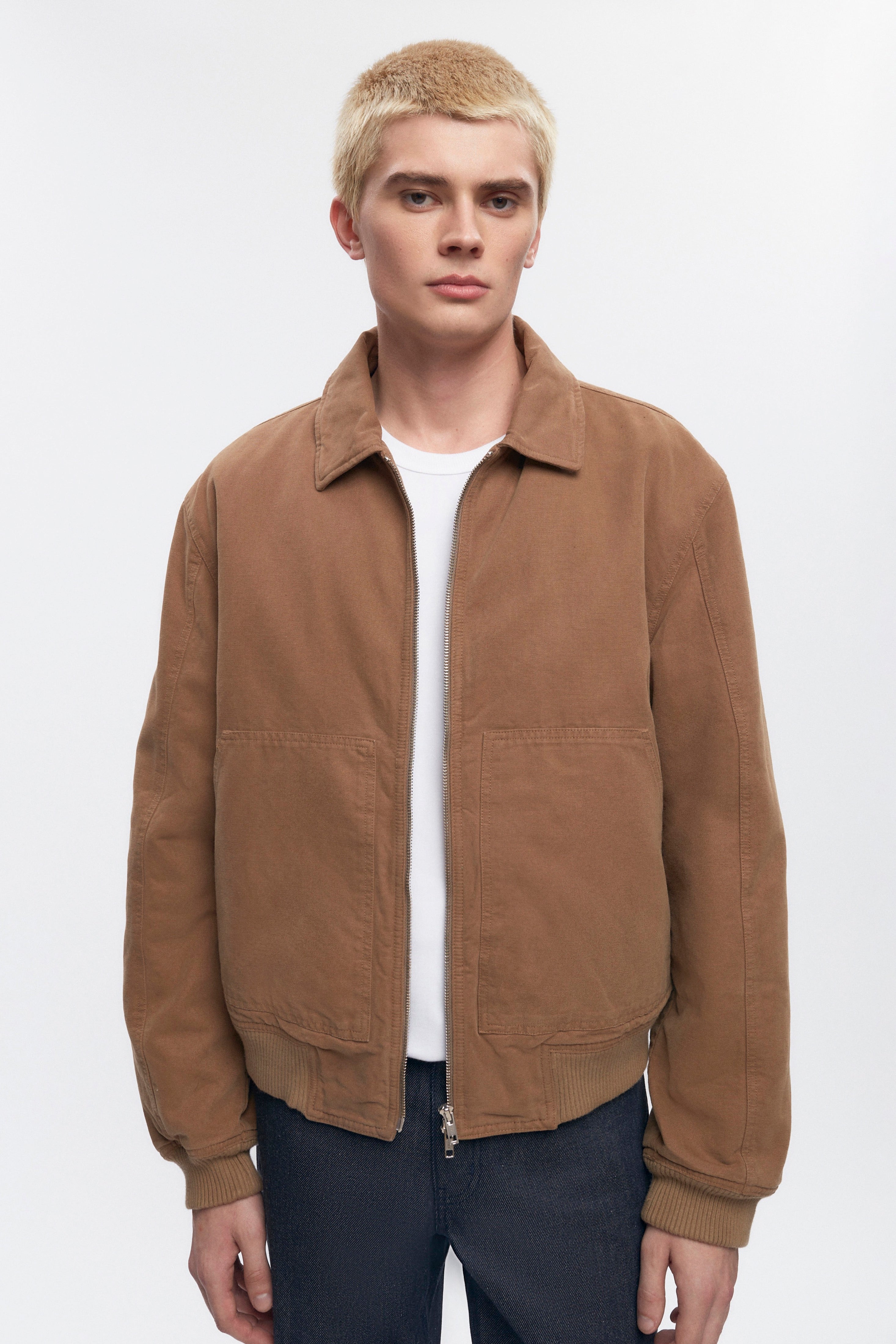 Blouson aviateur A-2 pour homme en washed Otter