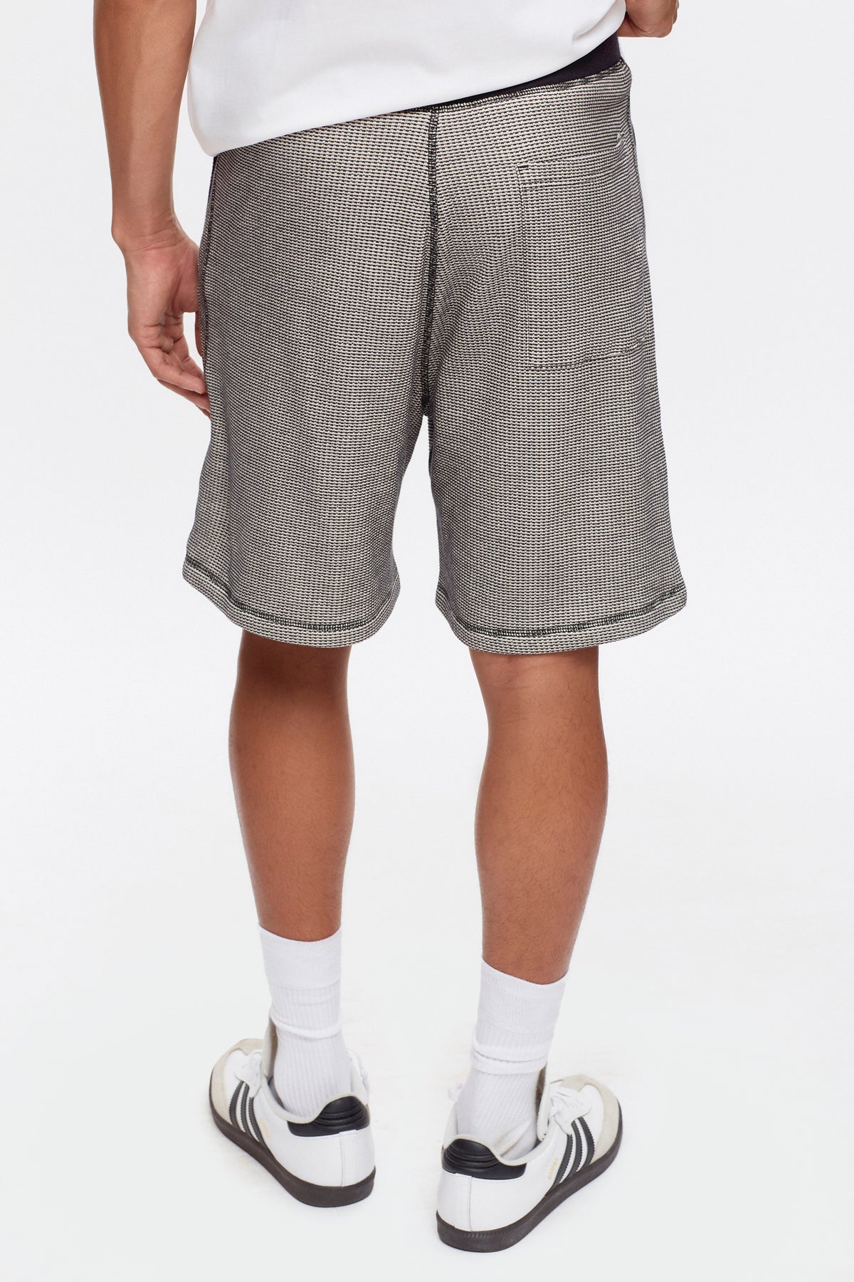 Men's Atlas 2-Tone Waffle Short in Marshmallow/Black - CHECK WITH YOYA BEFORE PUBLISHING