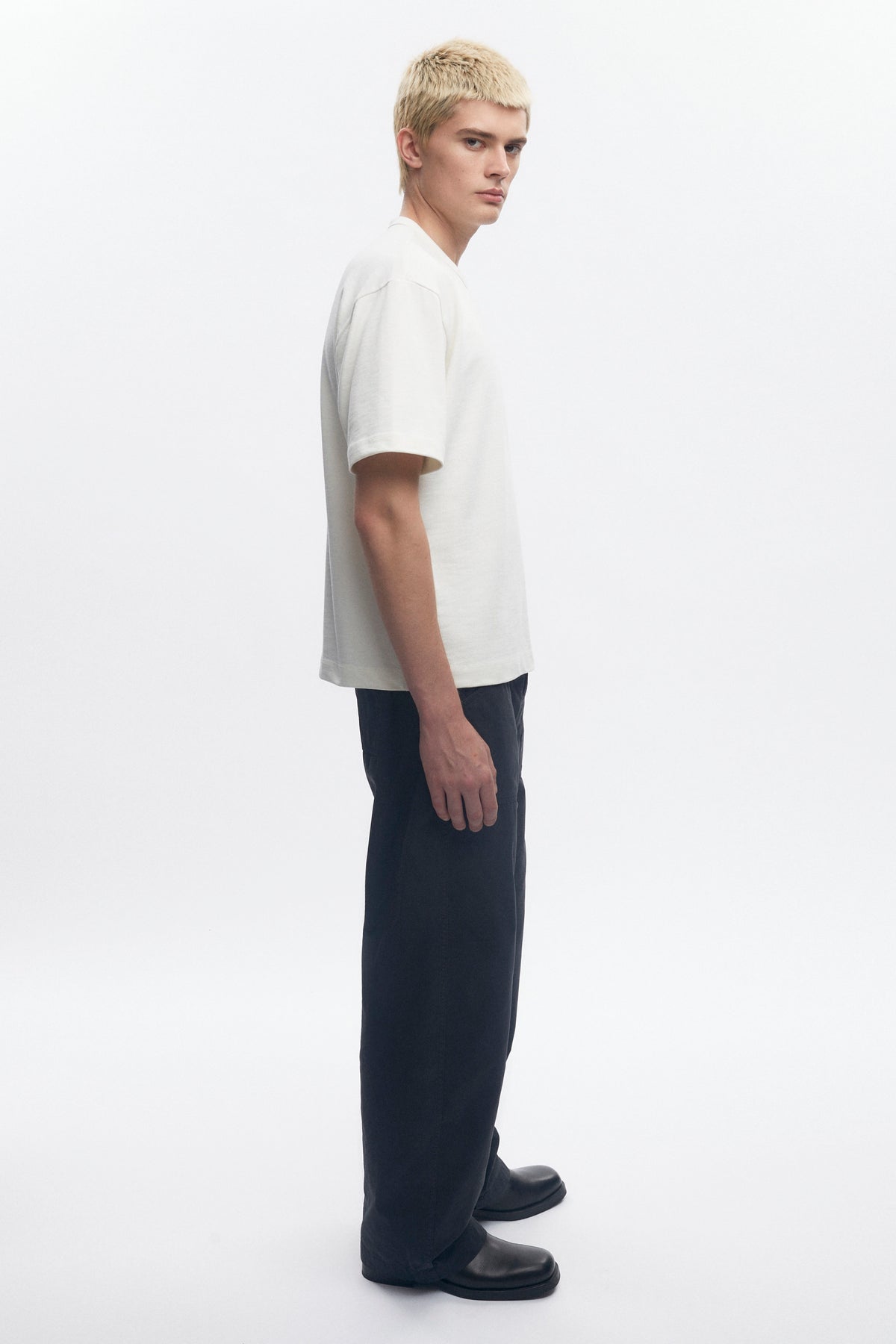 T-shirt Box Slub pour homme en guimauve