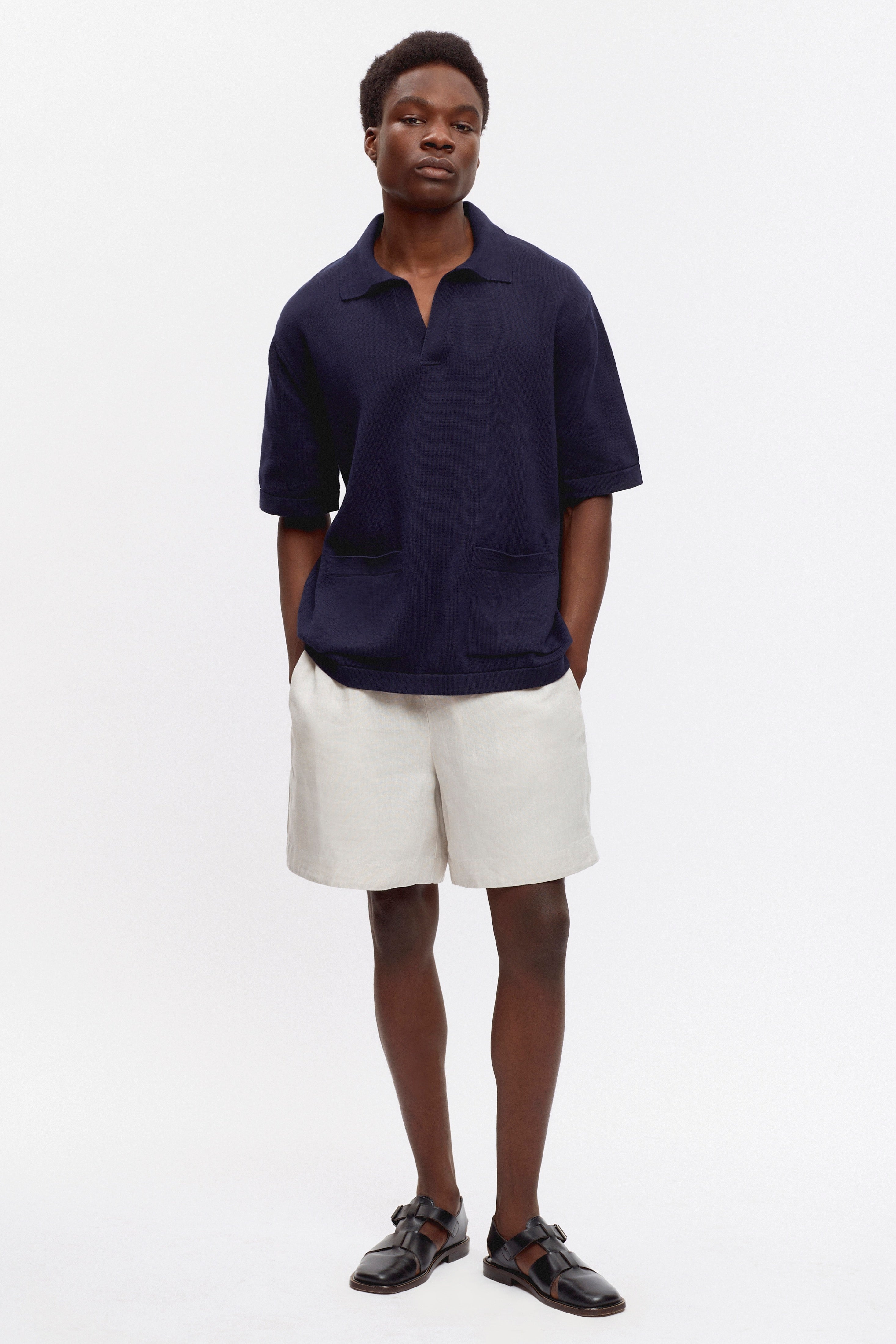 Short en lin Cairo en naturel