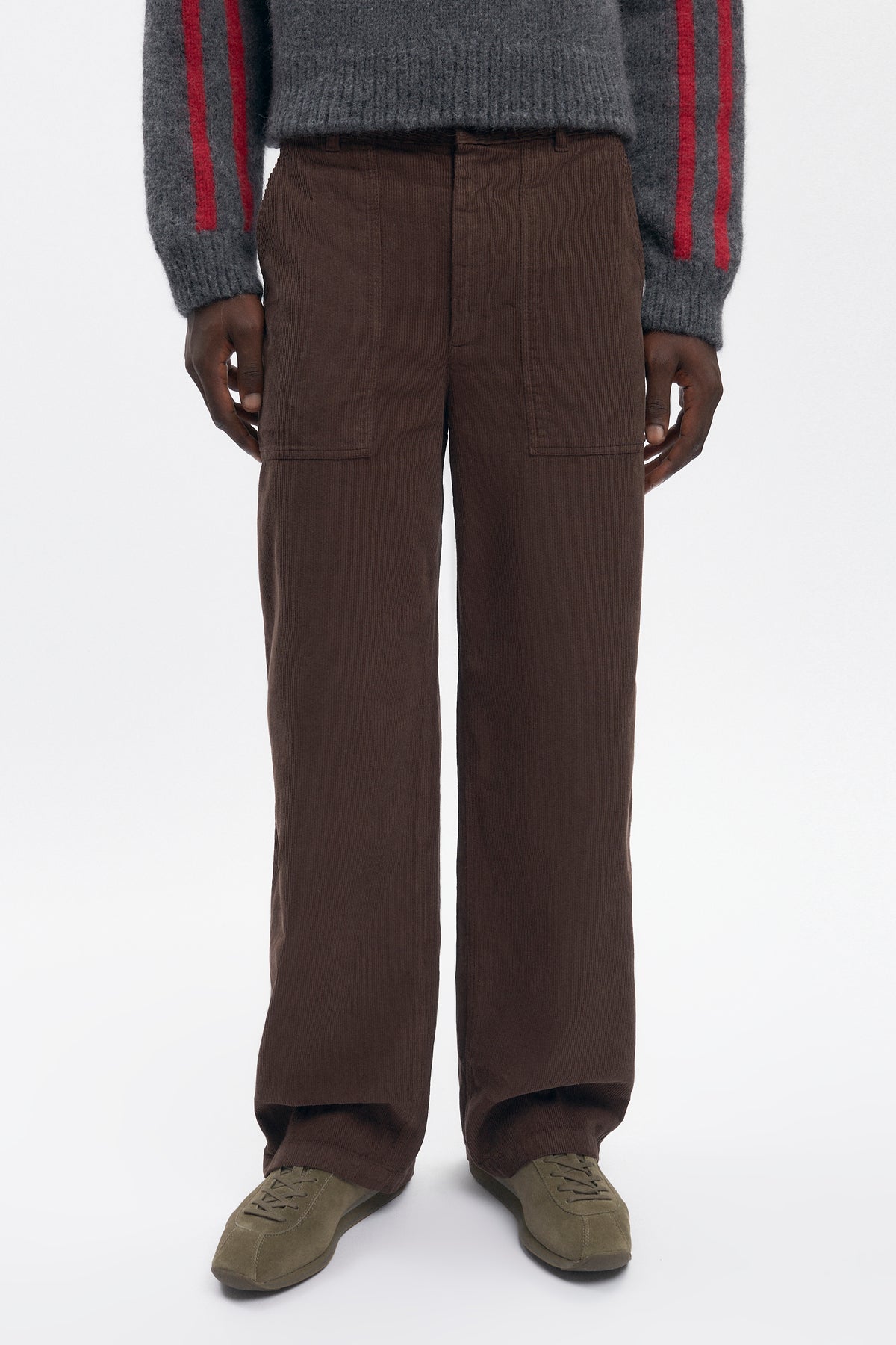 Men's Cord Work Pant in Coffee Bean