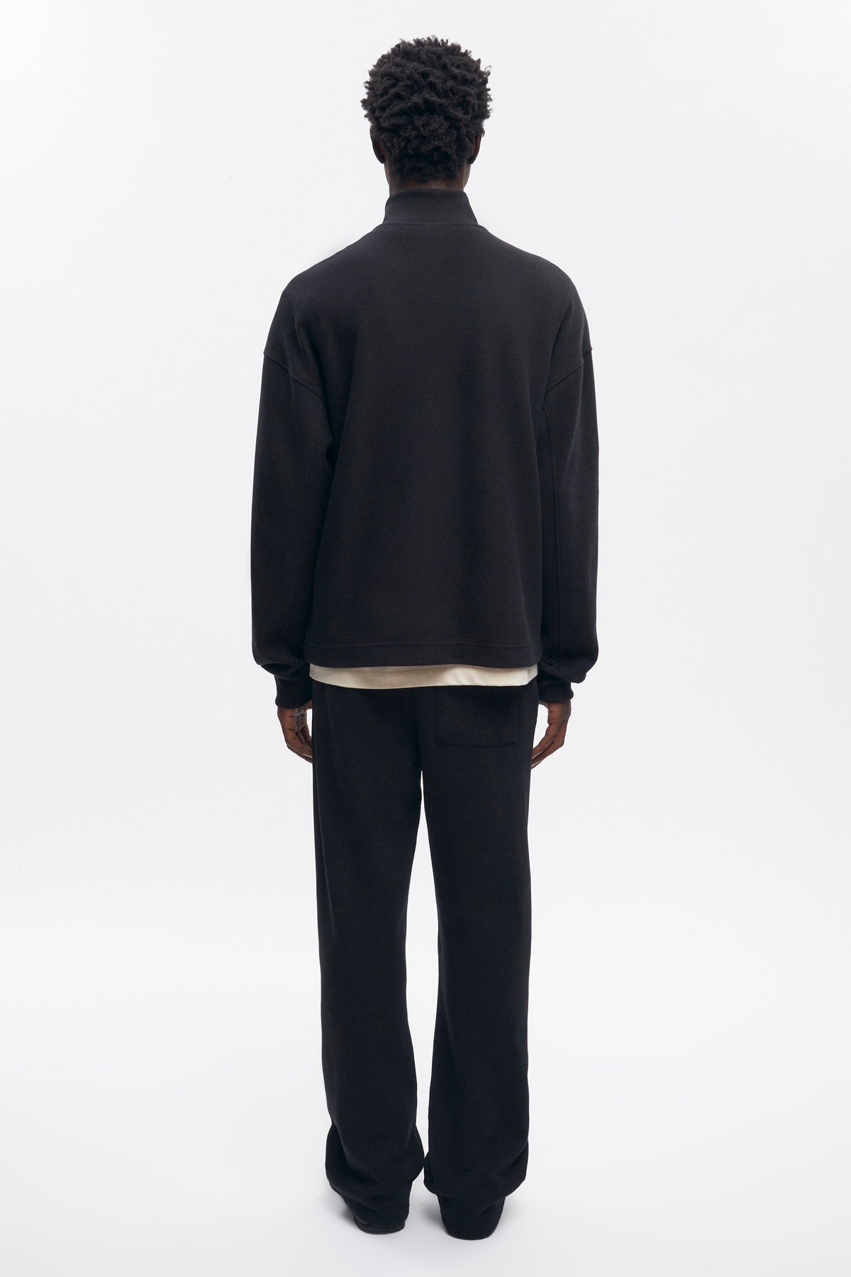 Men's Cozy Quarter Zip in Black